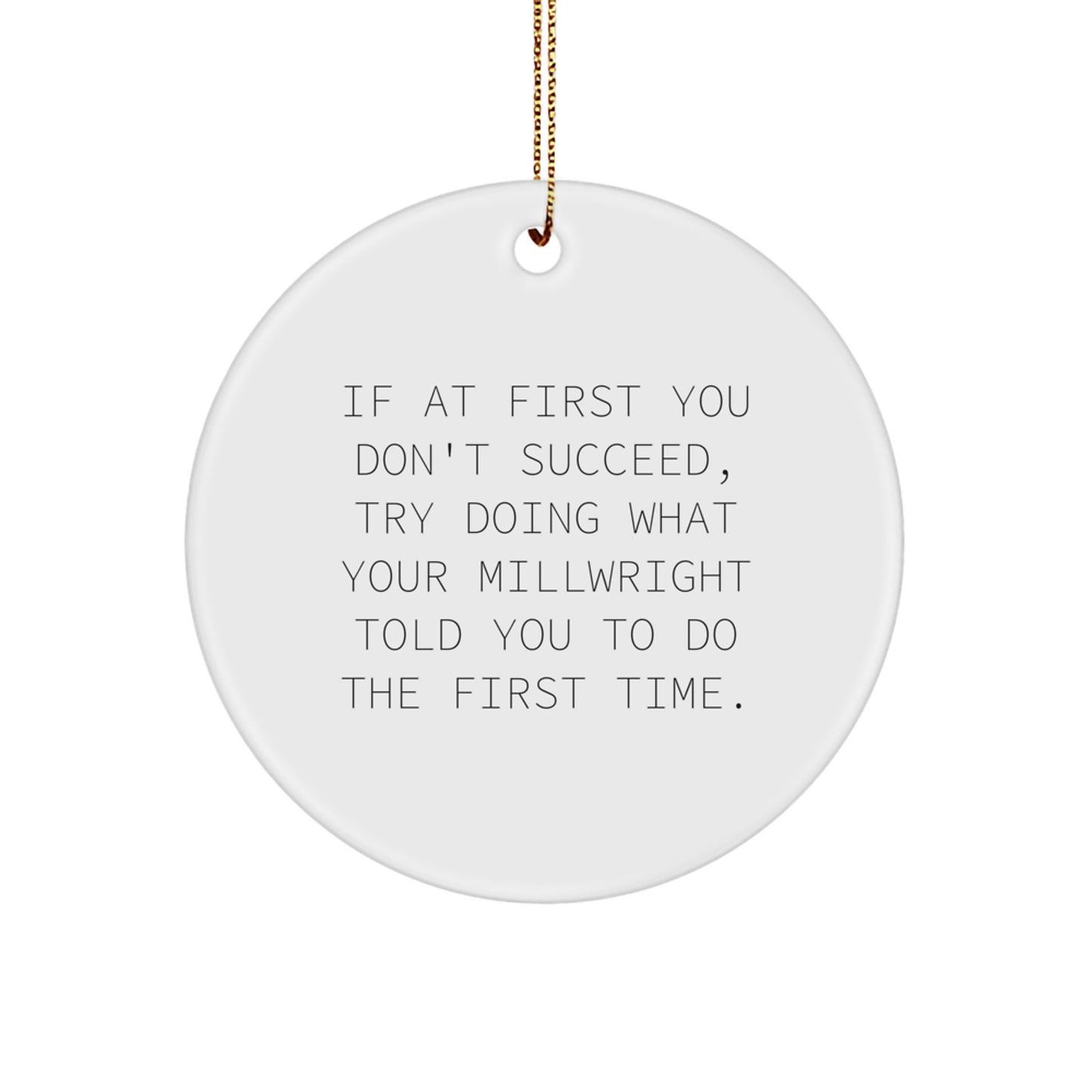 Funny Millwright Gifts from Men, Funny Millwright Christmas Unique Gifts for Millwright Friends - Image 1