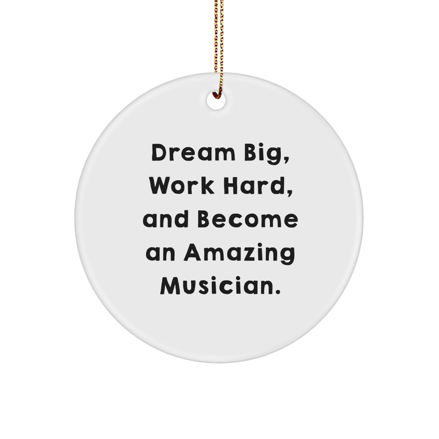Inspirational Musician Gifts from Friends - Dream Big and Work Hard - Christmas Unique Gifts for Musician - Image 1