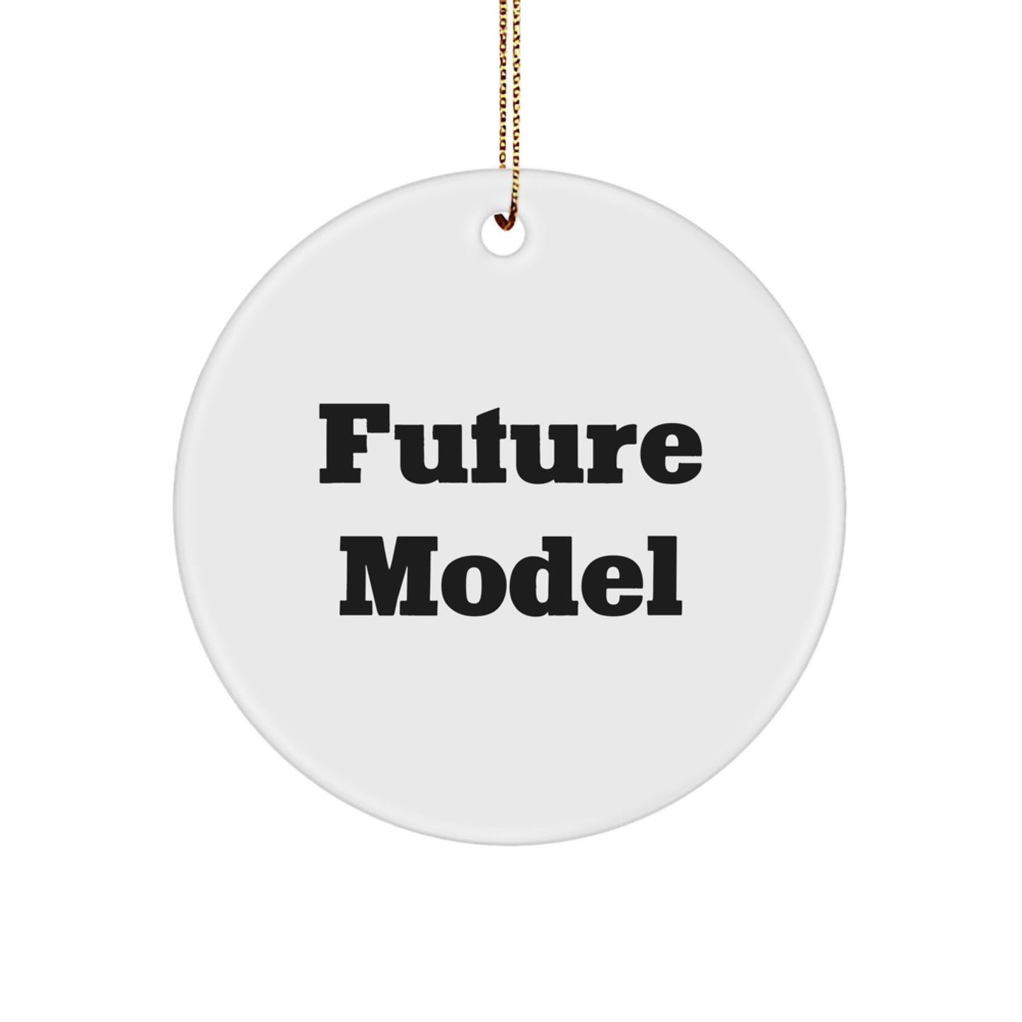 Funny Model Gifts from Loved Ones, Unique Circle Ornament for Model Enthusiasts, Christmas Unique Gifts for Model - Image 1