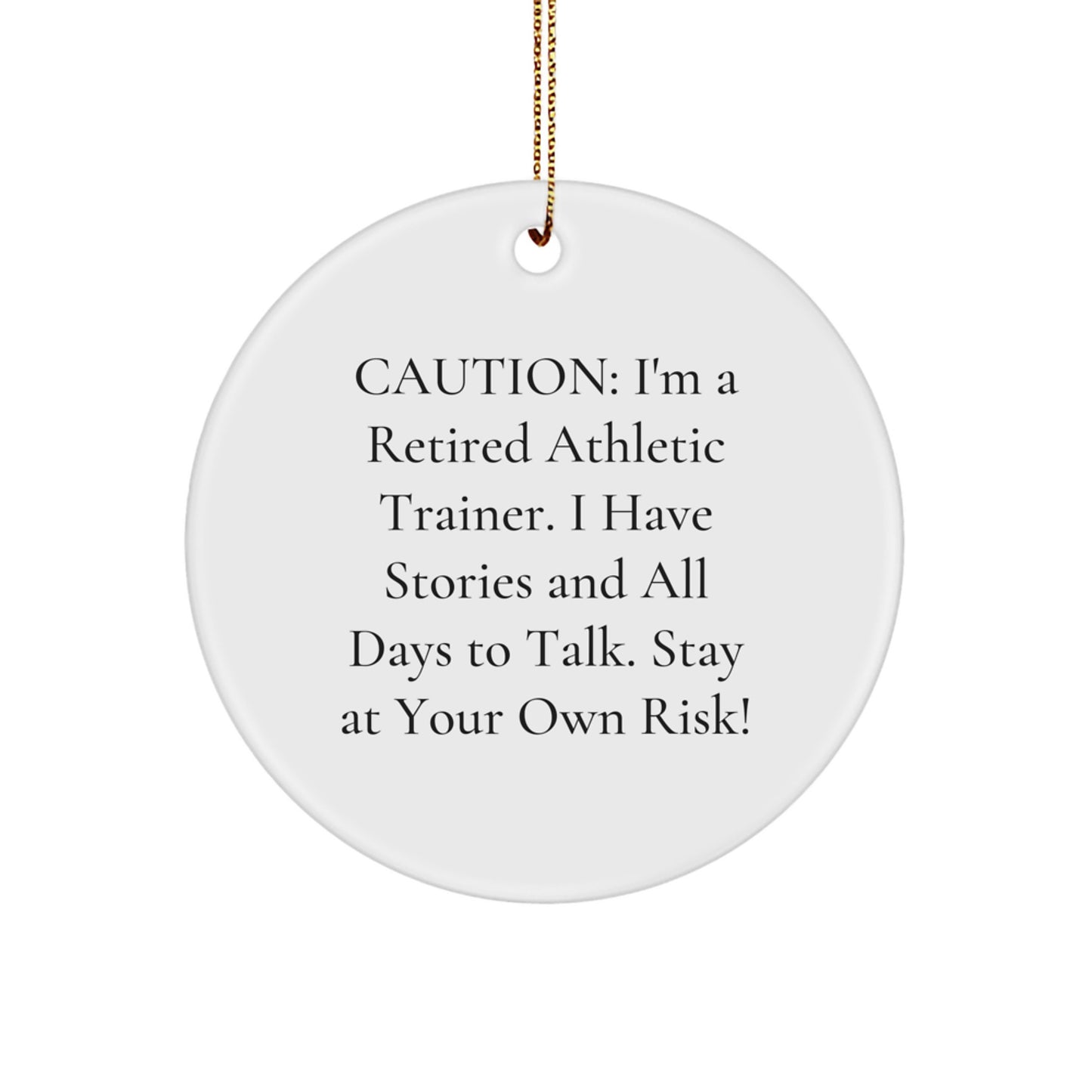 Funny 'I'm A Retired Athletic Trainer' Christmas Unique Gifts from Friends for Men - Image 1