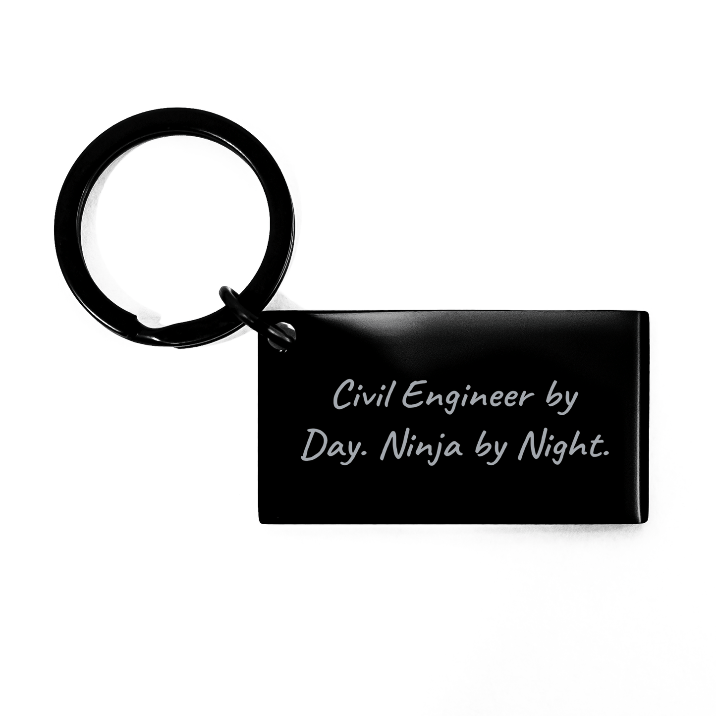 Civil Engineer Gifts from Friends - Civil Engineer Keychain with Funny Quote, Graduation Unique Gifts for Men - Victory Thru Vision