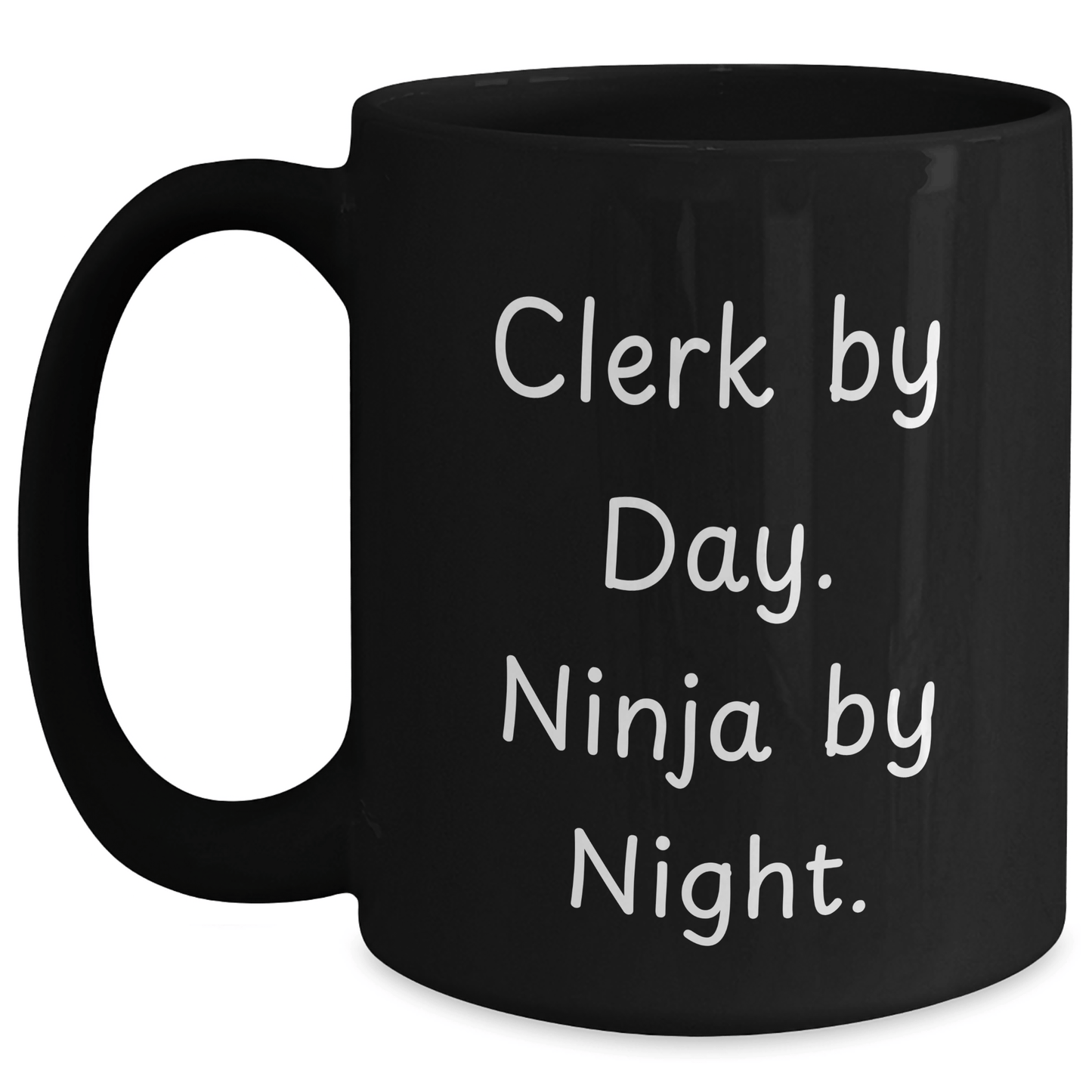 Clerks By Day, Ninjas By Night Funny Graduation Gifts for Men from Friends, Coworkers - Victory Thru Vision