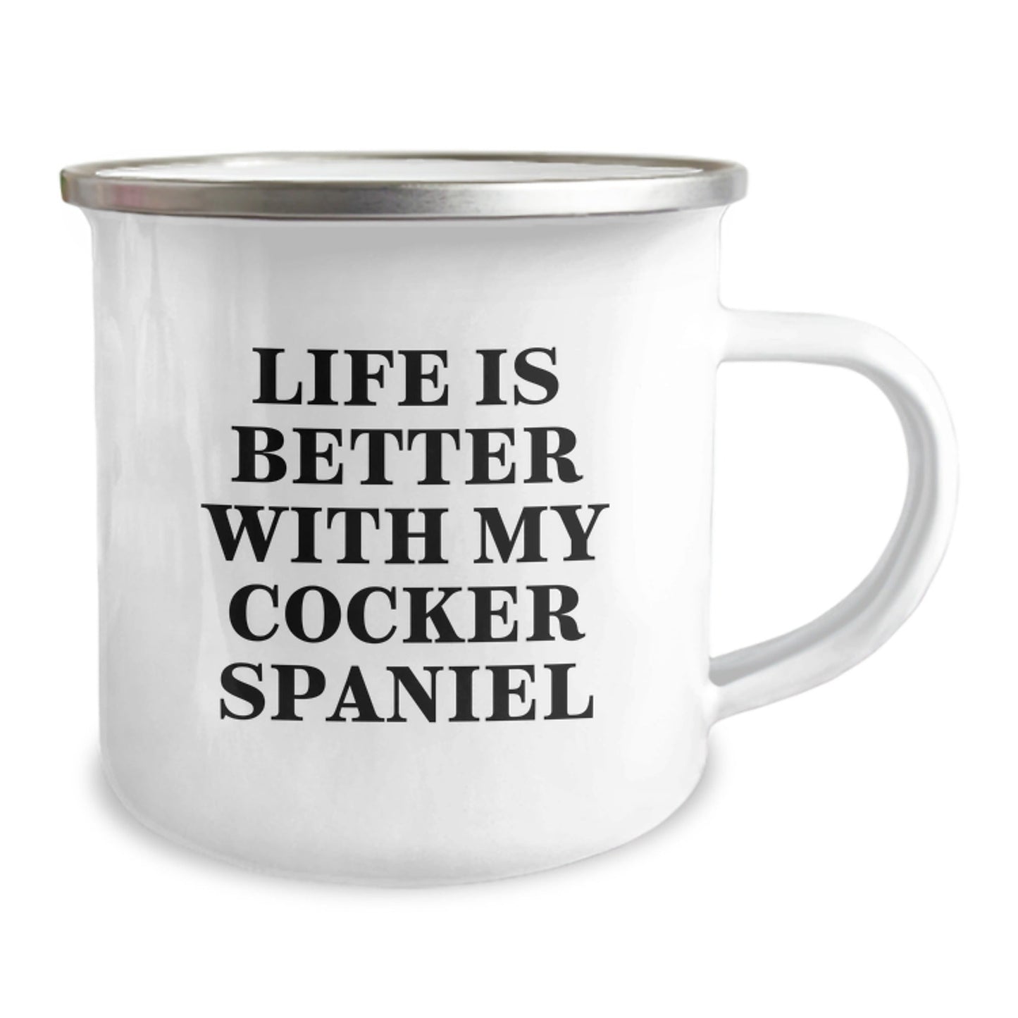 Cocker Spaniel Dog Lovers Funny Gifts from Friends, Family, Coworkers - Life Is Better With My Cocker Spaniel Camping Mug, Birthday Unique Gifts - Victory Thru Vision