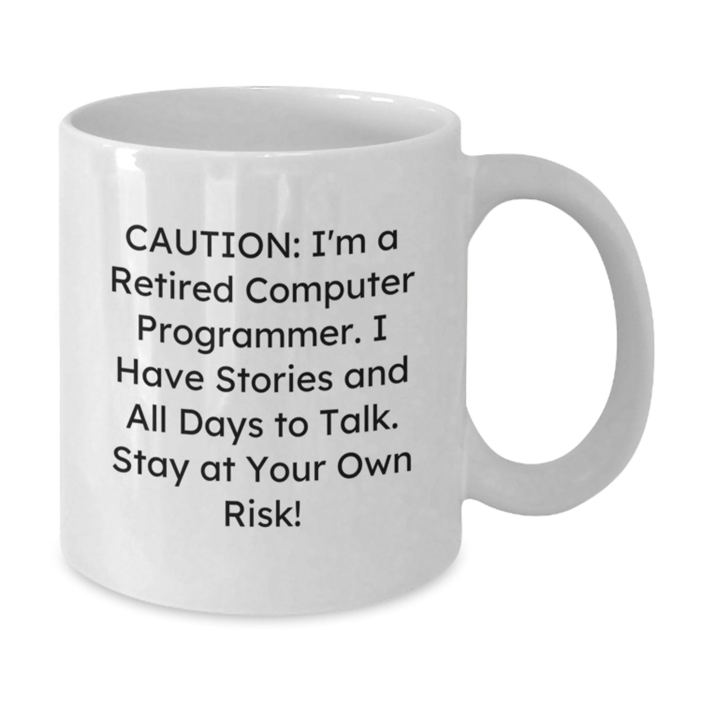 Computer Programmer Funny Quote White Coffee Mug, Gifts from Family to Men, Unique Graduation Unique Gifts for Computer Programmer - Victory Thru Vision