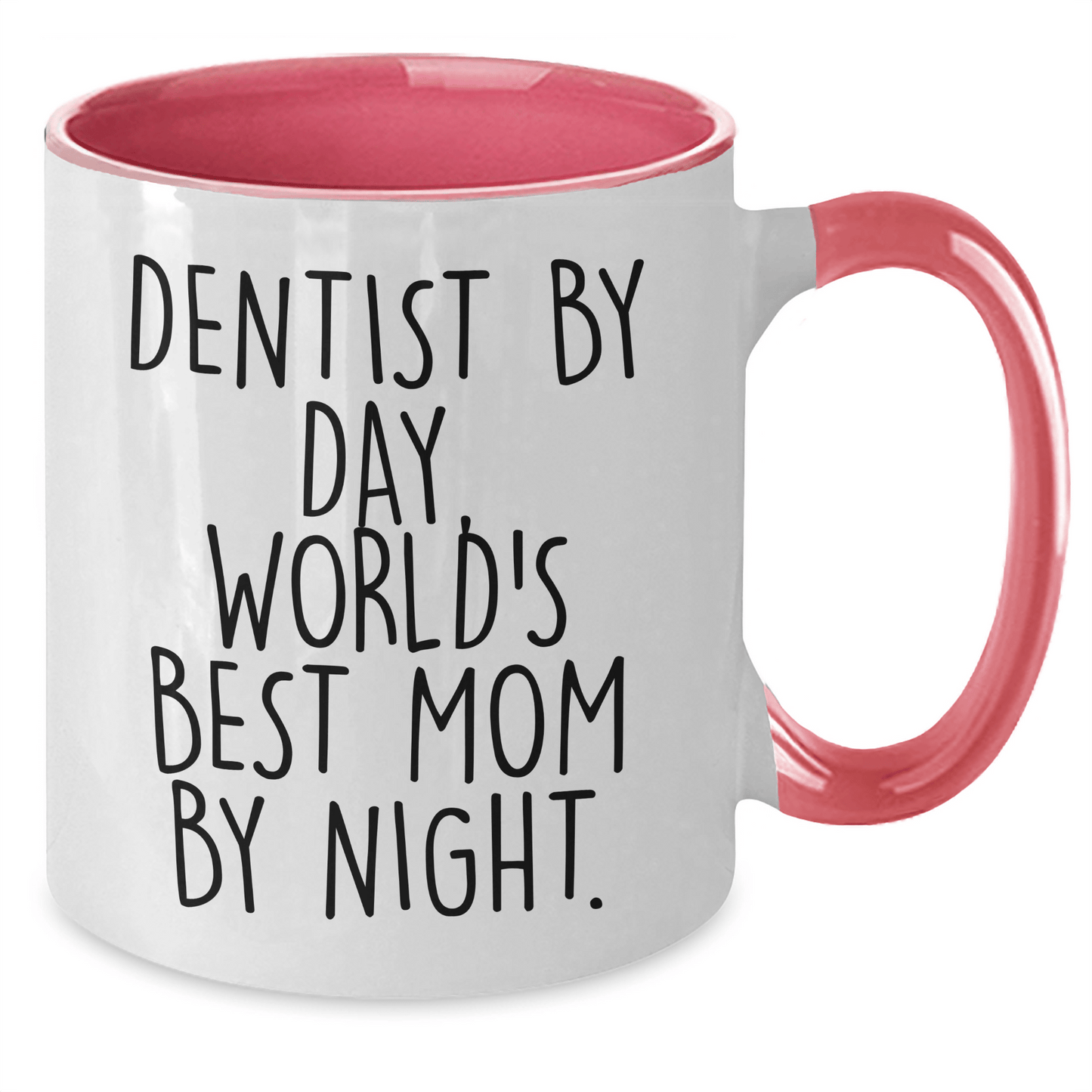 Dentist Humor Gifts for Dad, Funny Quotes by Day, Two Tone Coffee Mug for Father's Day - Gifts from Men, Gifts for Dentist - Victory Thru Vision