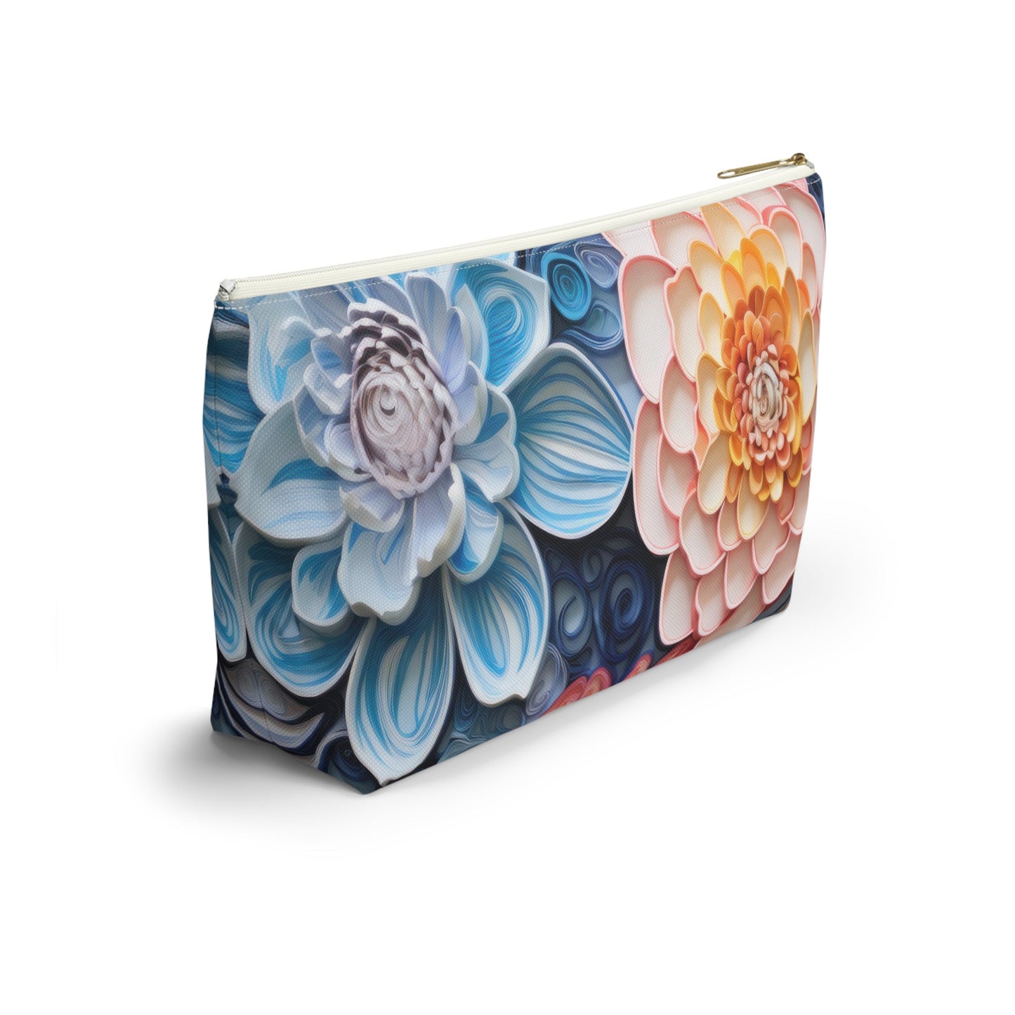 Echeveria Succulent Plant Organizer Case, Makeup Bag, Travel Storage, Floral Toiletry Pouch, Gift for Plant Lovers, Accessory Pouch - Victory Thru Vision