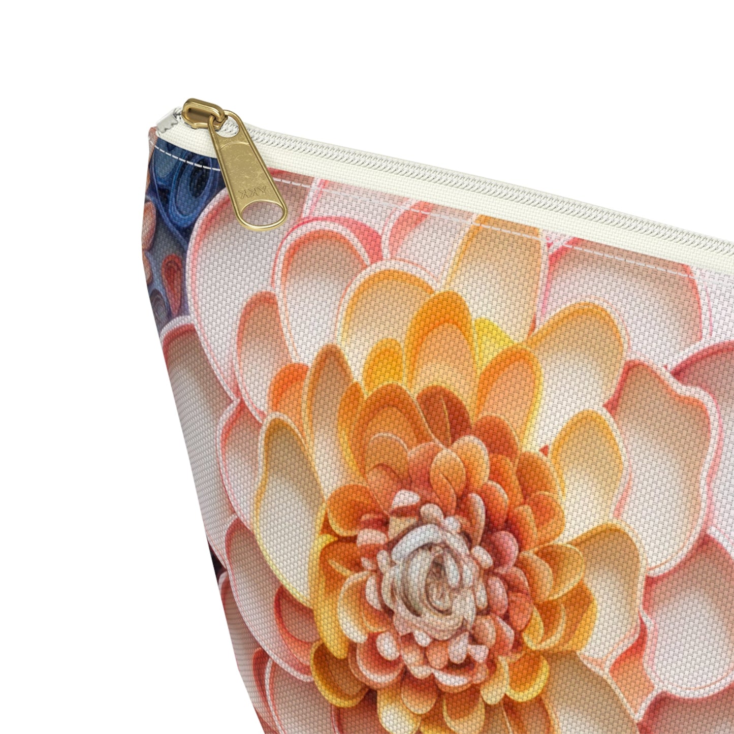 Echeveria Succulent Plant Organizer Case, Makeup Bag, Travel Storage, Floral Toiletry Pouch, Gift for Plant Lovers, Accessory Pouch - Victory Thru Vision