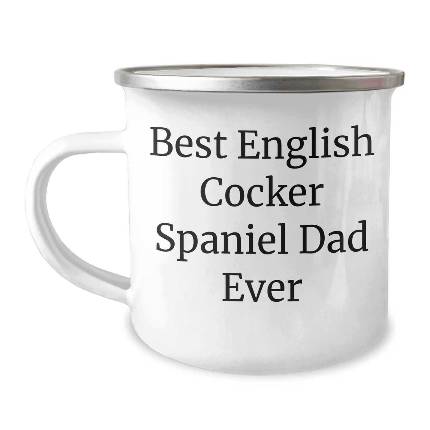 English Cocker Spaniel Dog Dad Gifts from Friends for Men on Father's Day - Camping Mug, 'Best English Cocker Spaniel Dad Ever' - Victory Thru Vision