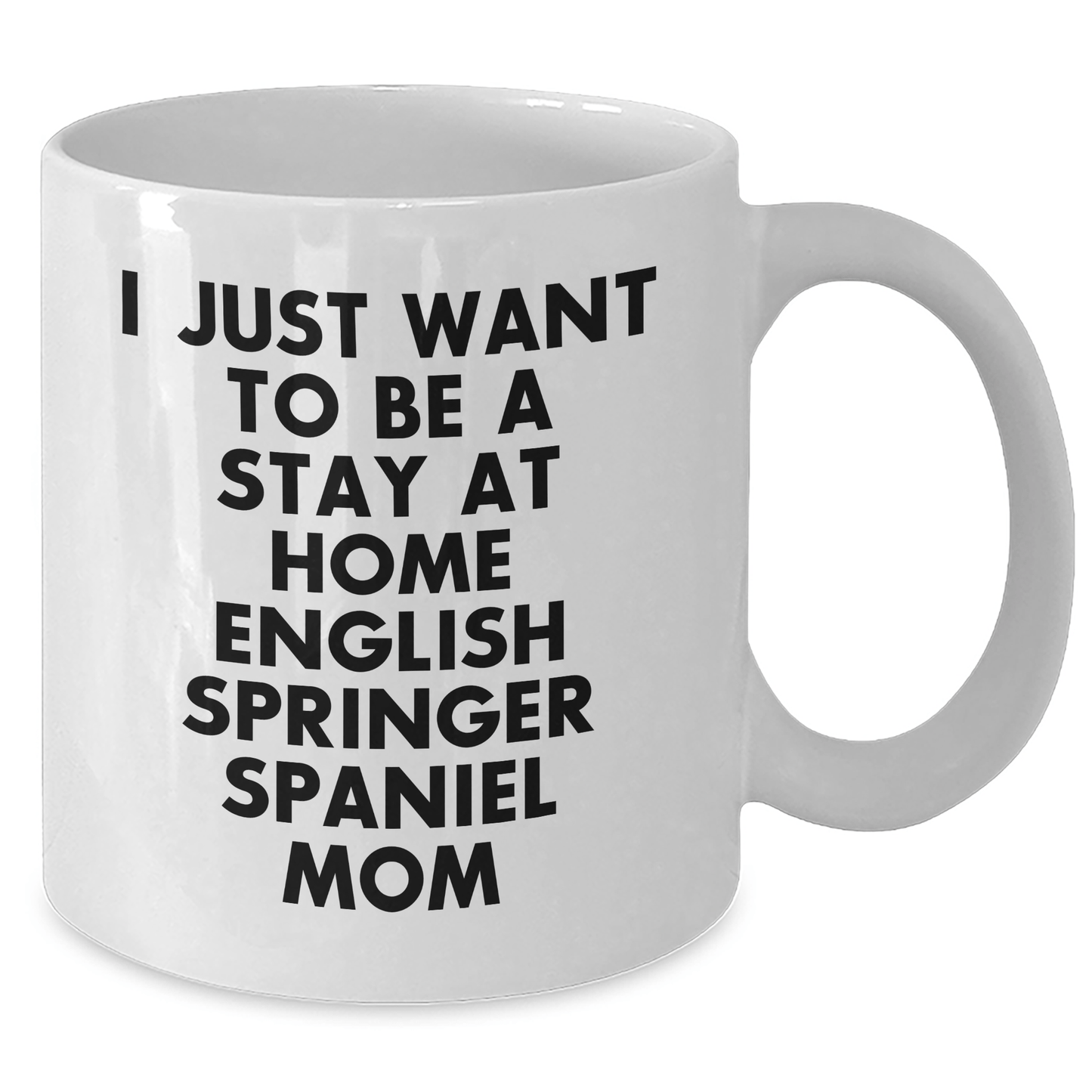 English Springer Spaniel Dog Gifts, Funny Quote Mom, White Coffee Mug for Him, Gifts from Family for Father's Day - Victory Thru Vision