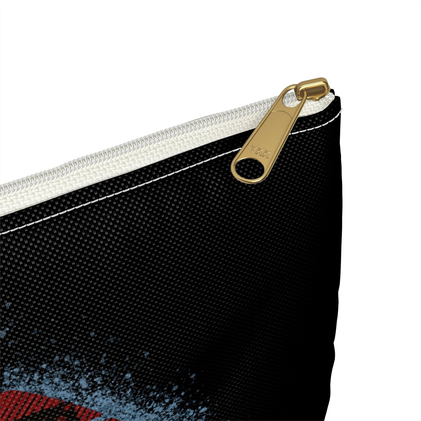 Faith Can Move Mountains Accessory Pouch, Makeup Bag, Zippered Pouch, Christian Gift, Inspirational Quote - Victory Thru Vision