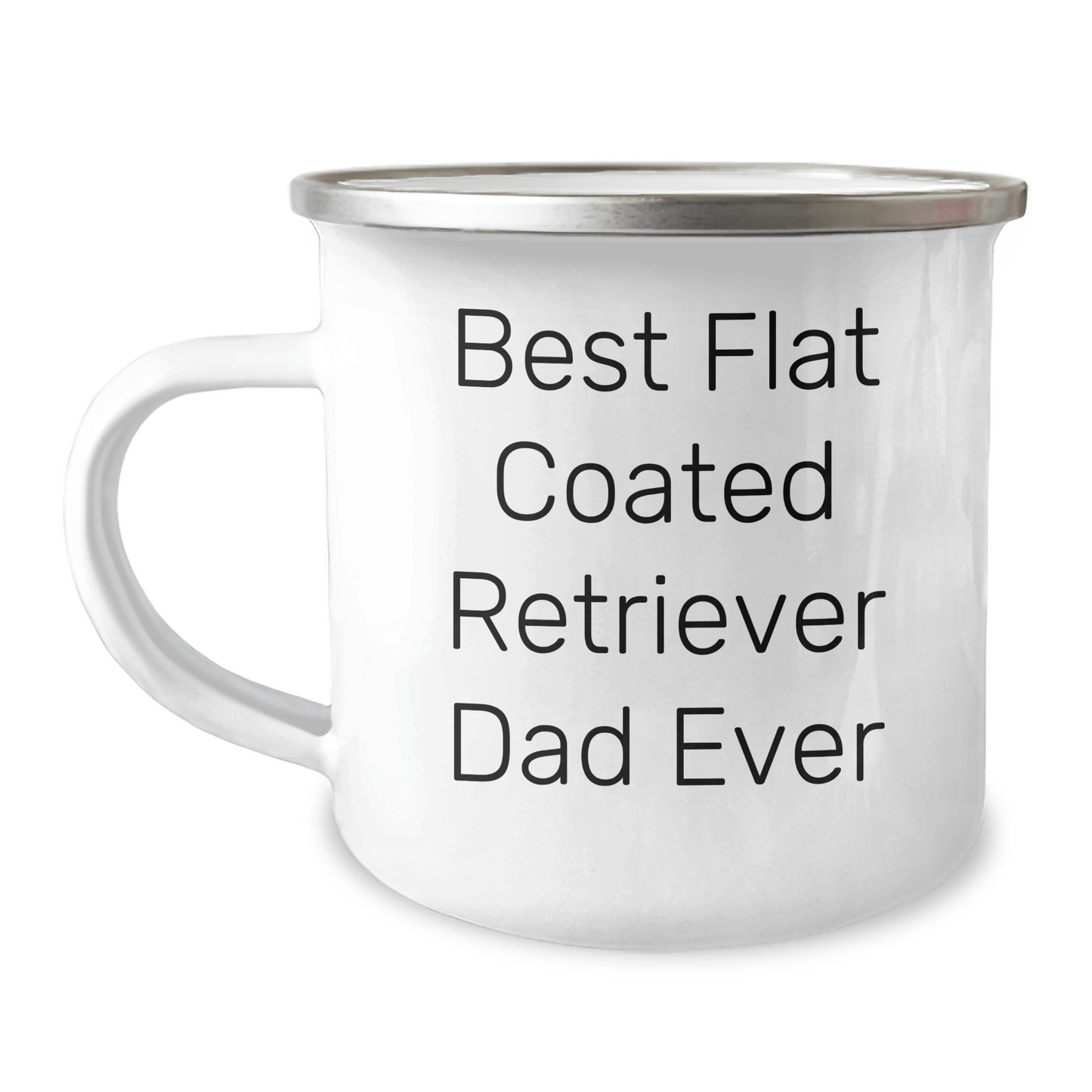 Flat Coated Retriever Dog Dad Ever Funny Camping Mug Gifts from Men for Father's Day - Victory Thru Vision