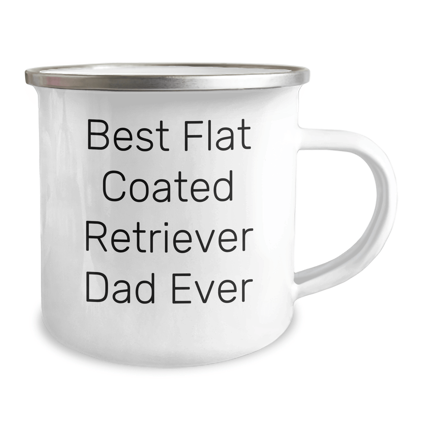 Flat Coated Retriever Dog Dad Ever Funny Camping Mug Gifts from Men for Father's Day - Victory Thru Vision