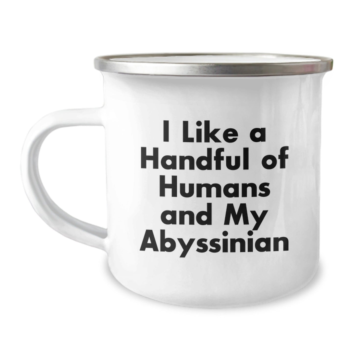 Funny Abyssinian Cat Lover Gifts - I Like A Handful Of Humans And My Abyssinian, Graduation Unique Gifts for Men, Women, Friends, Family - Victory Thru Vision