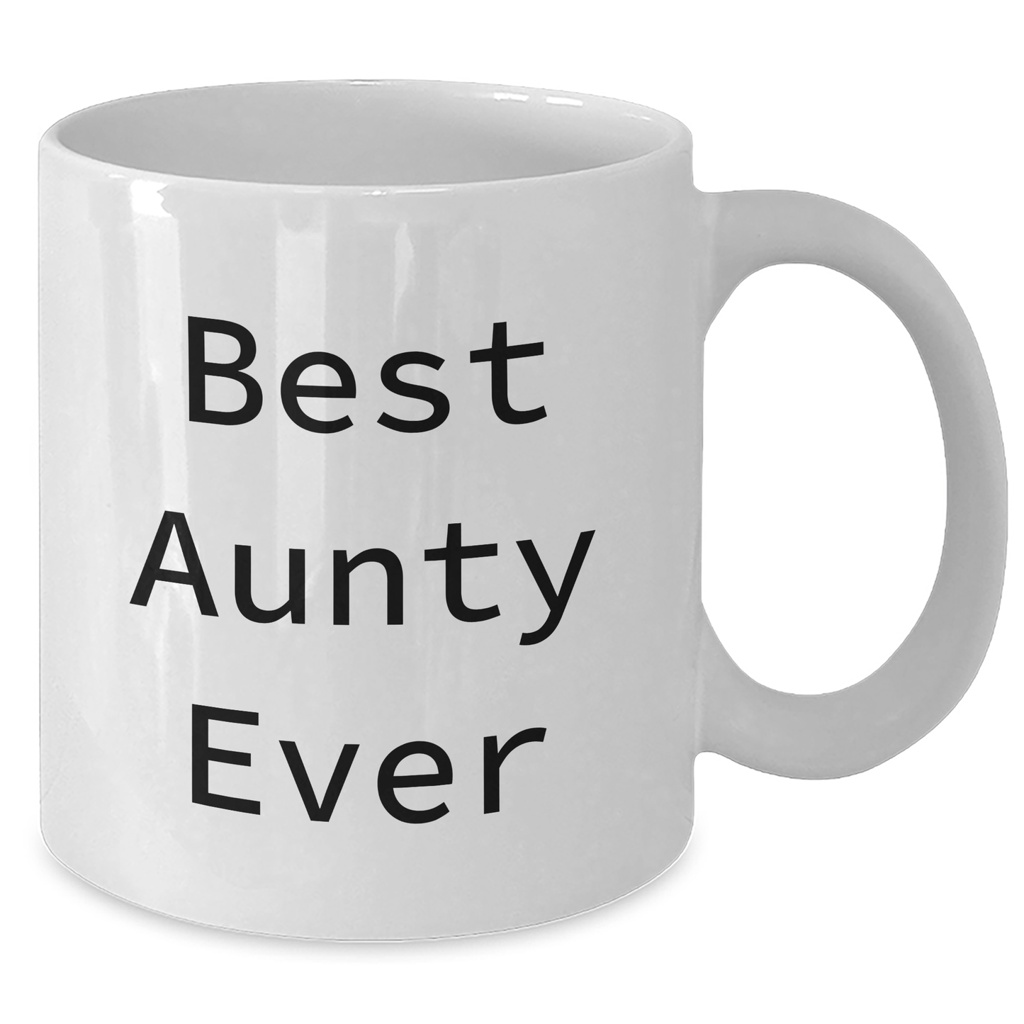 Funny Aunty Gifts from Aunty Lovers, Best Aunty Ever Quote White Coffee Mug for Men, Women, Friends, Family on Father's Day - Victory Thru Vision