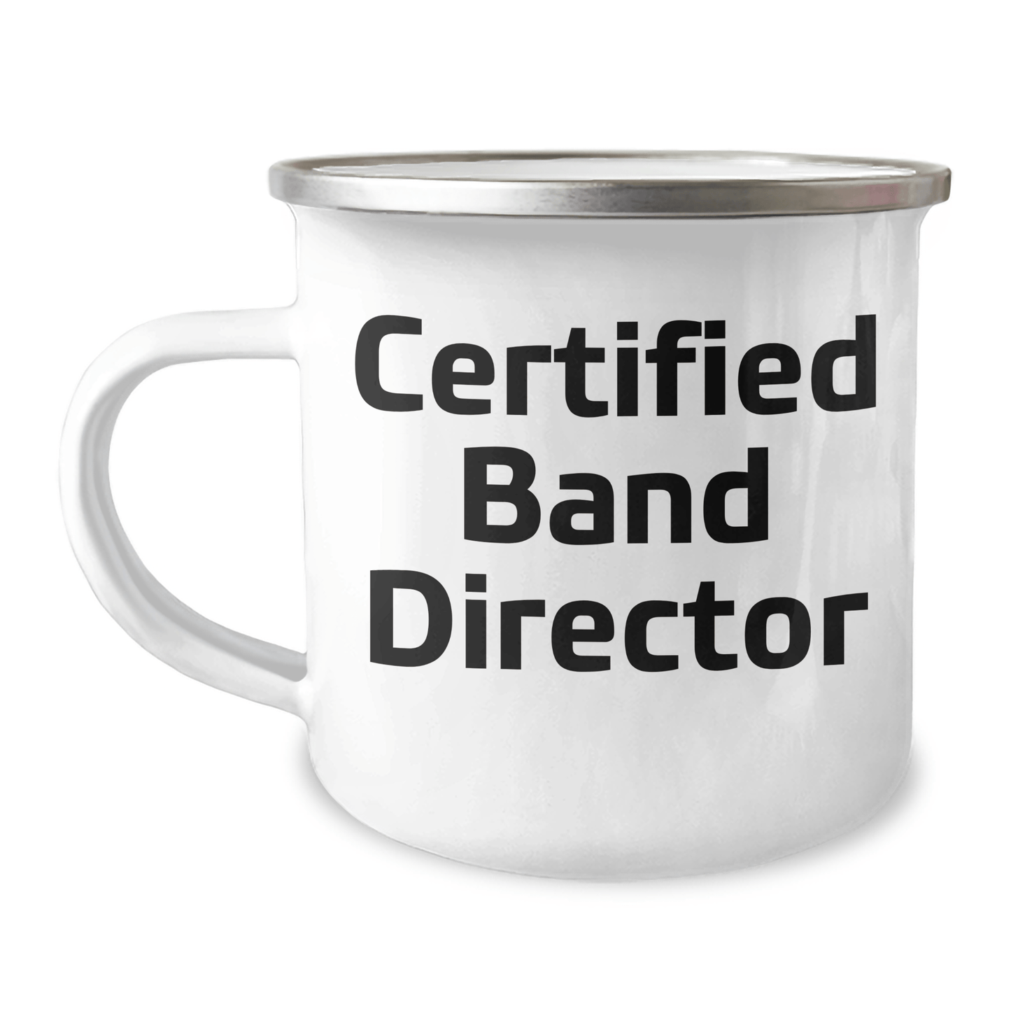 Funny Band Director Gifts from Friends for Unique Camping Mug, Certified Band Director Quote, Father's Day Unique Gifts - Victory Thru Vision