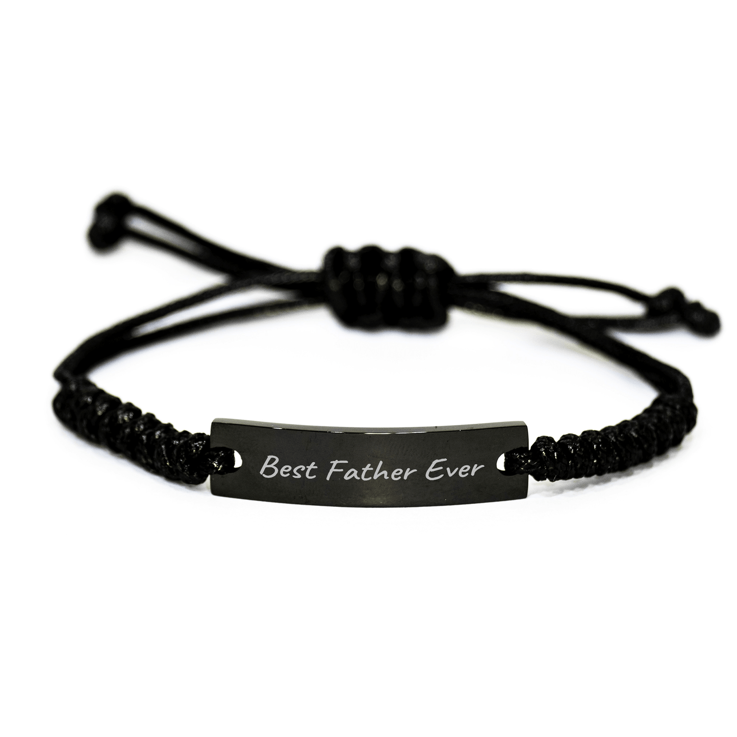 Funny 'Best Father Ever' Rope Bracelet Gifts from Men for Graduation Fathers - Victory Thru Vision