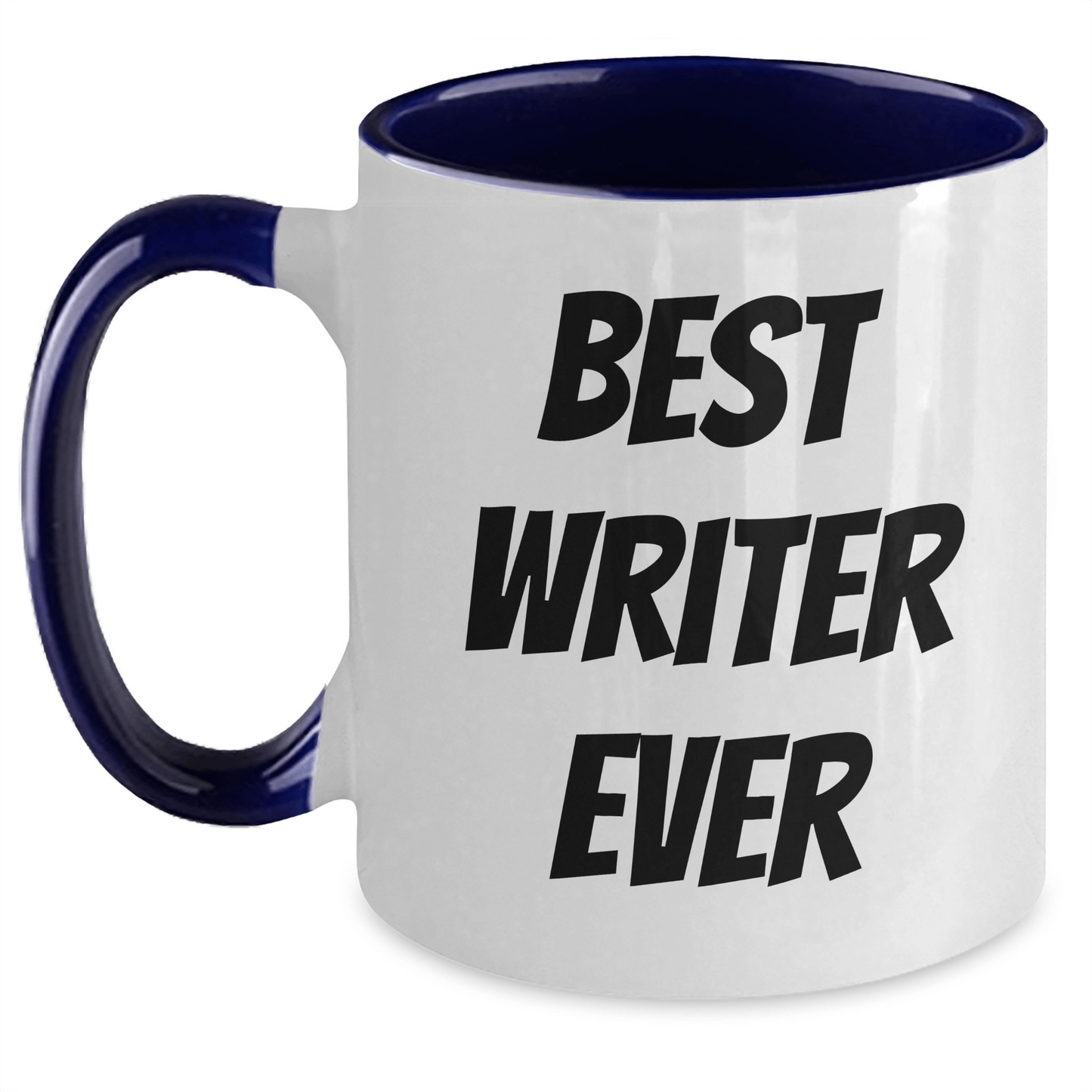 Funny Best Writer Ever Quote Two Tone Coffee Mug Gifts for Writer from Men, Women, Friends, Coworkers, Family - Graduation Unique Gifts - Victory Thru Vision