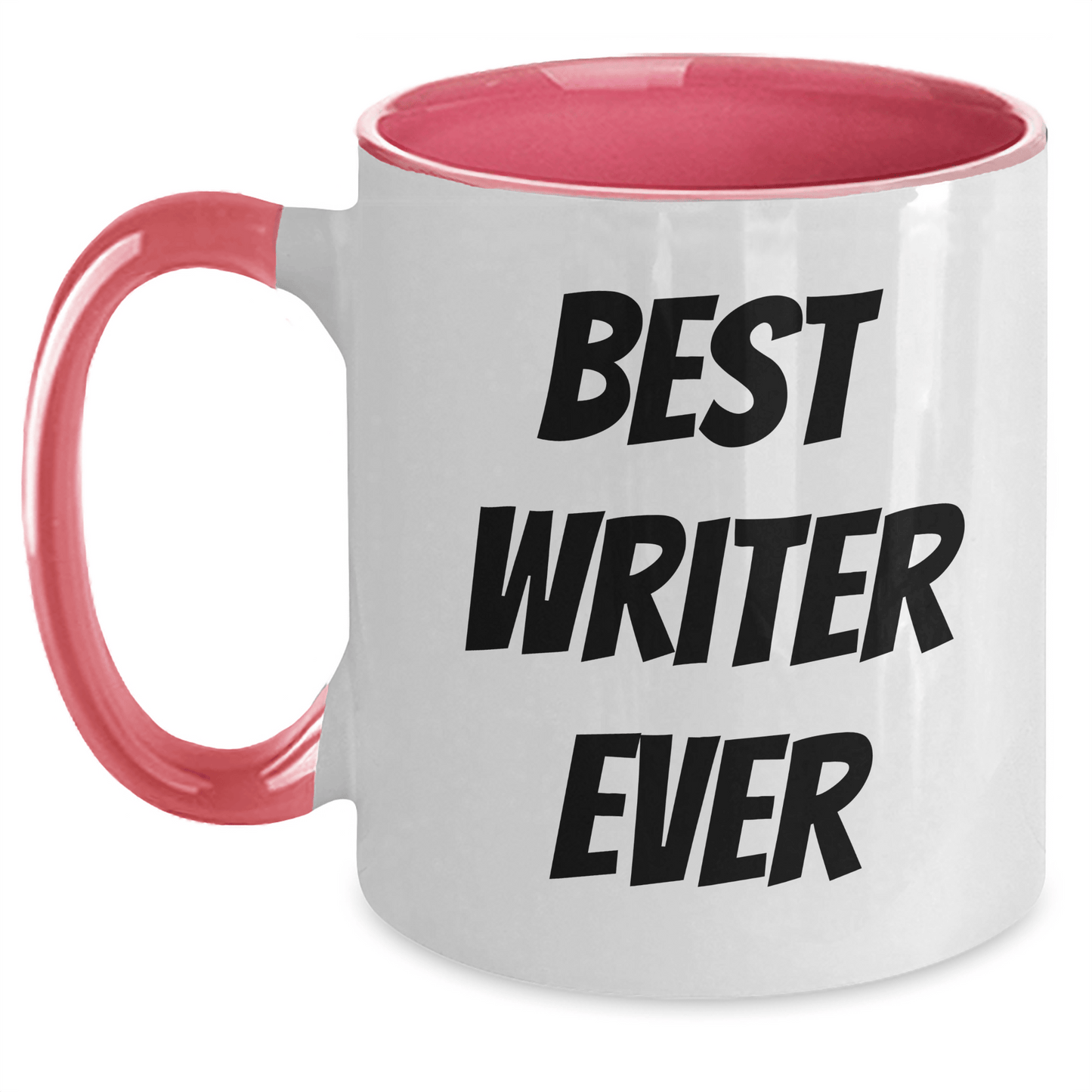 Funny Best Writer Ever Quote Two Tone Coffee Mug Gifts for Writer from Men, Women, Friends, Coworkers, Family - Graduation Unique Gifts - Victory Thru Vision