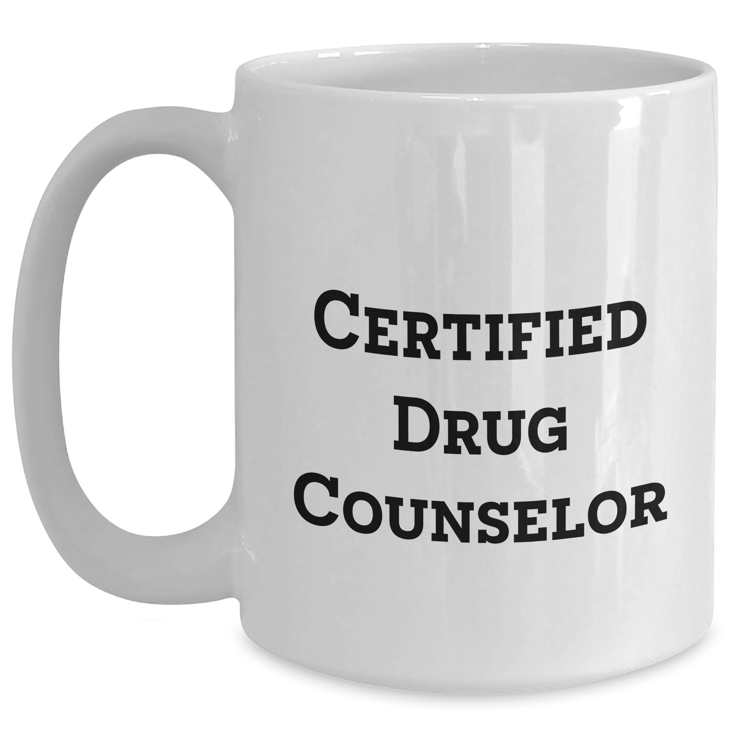 Funny Certified Drug Counselor Gifts, White Coffee Mug - 'Helping Hands Make a Difference' - Gifts from Men to Drug Counselor on Father's Day - Victory Thru Vision