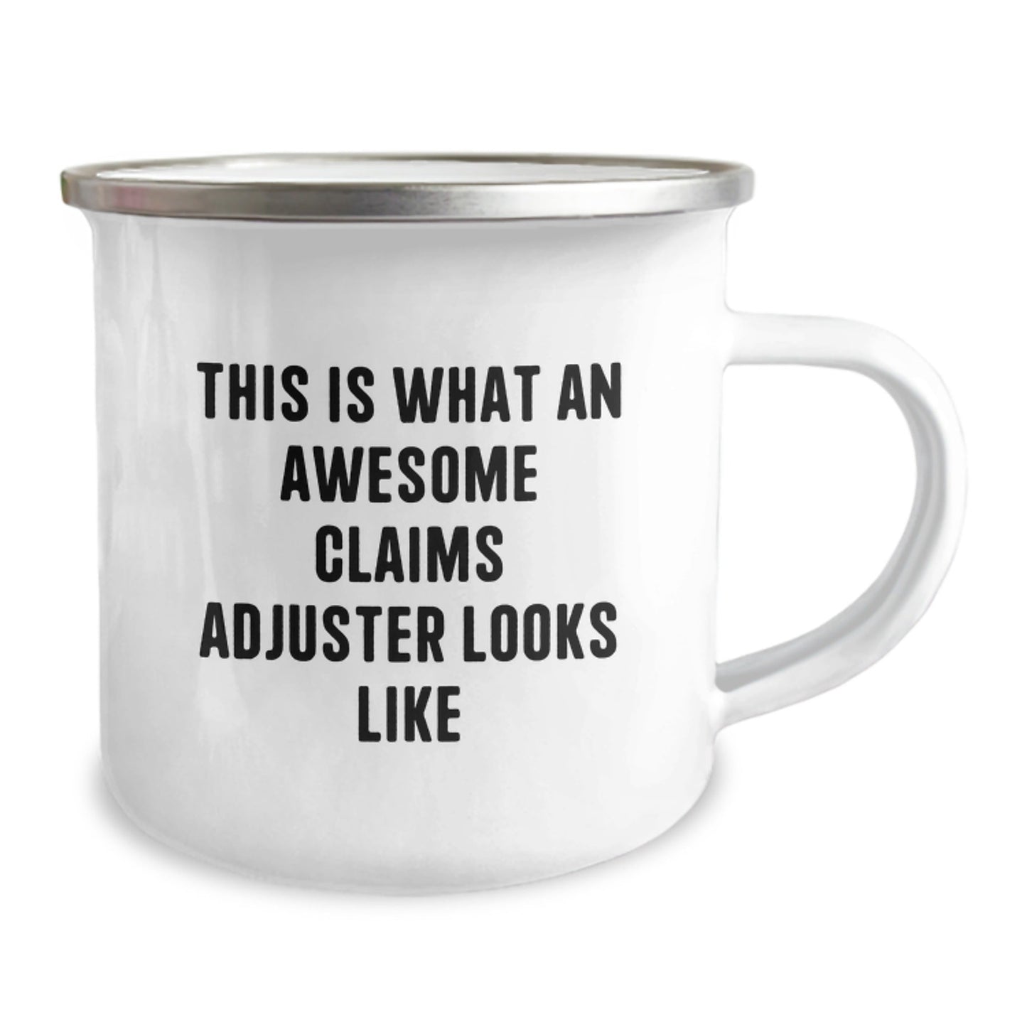 Funny Claims Adjuster Gifts, Camping Mugs for Graduation from Friends, Coworkers, Family, Gifts for Claims Adjuster with Awesome Quote - Victory Thru Vision