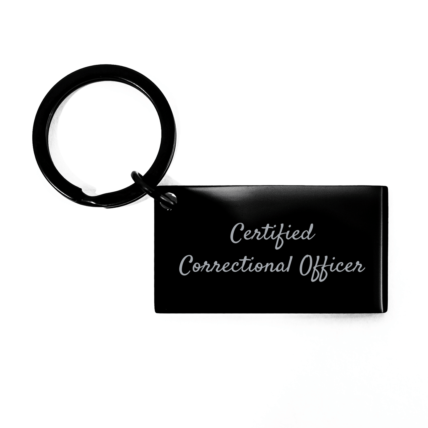 Funny Correctional Officer Gifts from Men to Friends - Inspirational Keychain for Father's Day - Victory Thru Vision