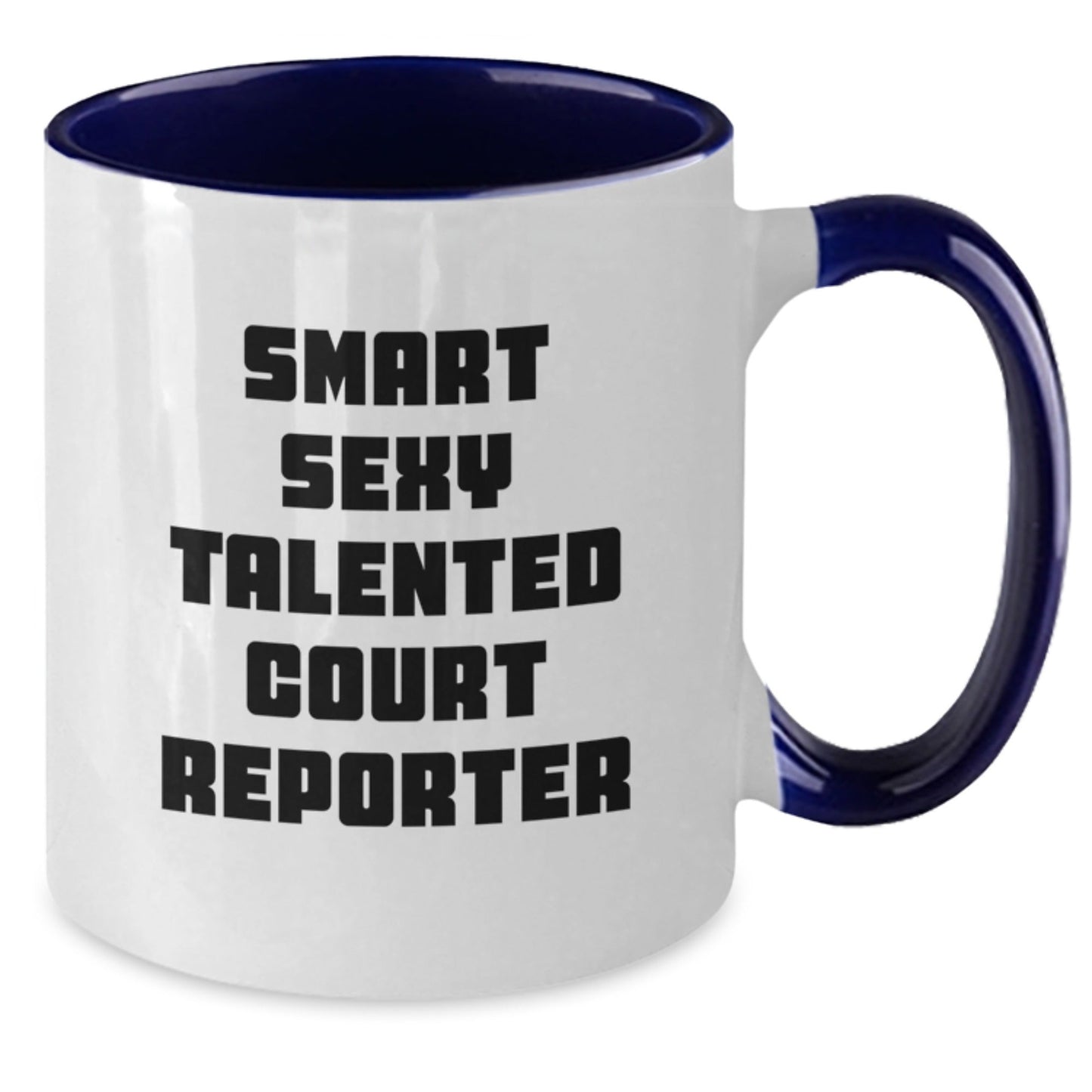 Funny Court Reporter Quotes Two Tone Coffee Mugs Gifts from Friends for Court Reporter Graduation - Victory Thru Vision