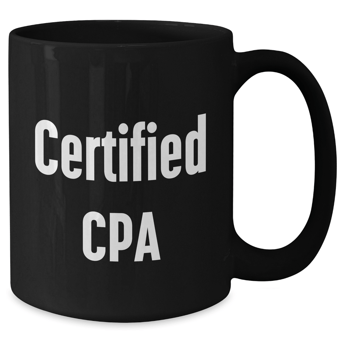 Funny CPA Gifts for Men from Dad, Inspirational Quote Black Coffee Mug for Father's Day - Victory Thru Vision