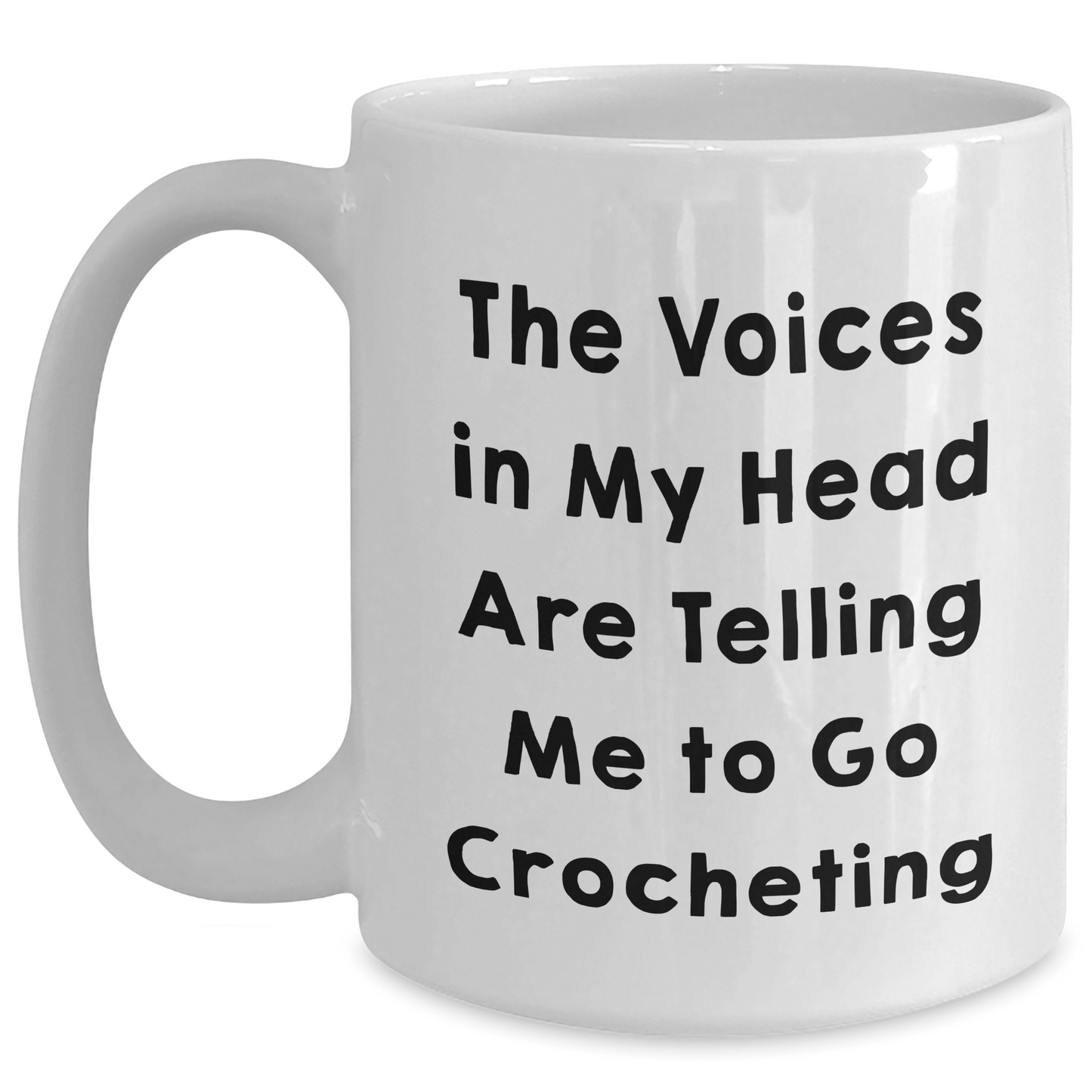 Funny Crocheting Quotes Gifts for Women from Family, Unique White Coffee Mug for Graduation - Victory Thru Vision