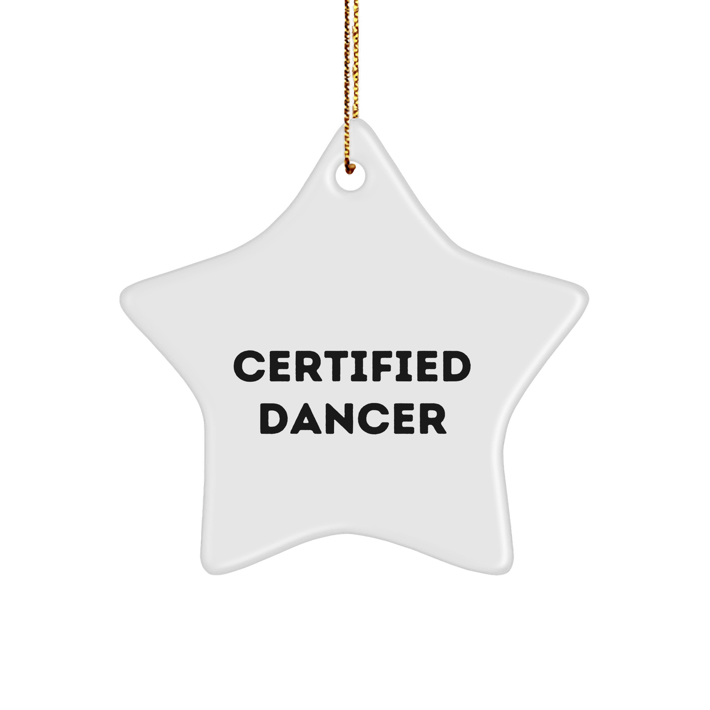 Funny Dancer Gifts from Certified Dancers for Christmas, Star Ornament, Gifts for Dancer Friends and Family, 'You're a Star' Quote - Victory Thru Vision