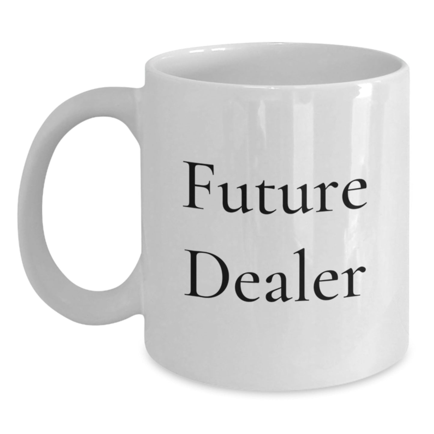 Funny Dealer Gifts from Friends, Inspirational White Coffee Mug for Future Dealers, Graduation Unique Gifts for Men - Victory Thru Vision