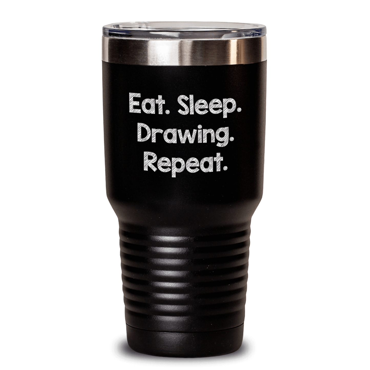 Funny Drawing Gifts for Men from Family, Gifts for Drawing Enthusiasts, Eat. Sleep. Drawing. Repeat. Tumbler - Victory Thru Vision