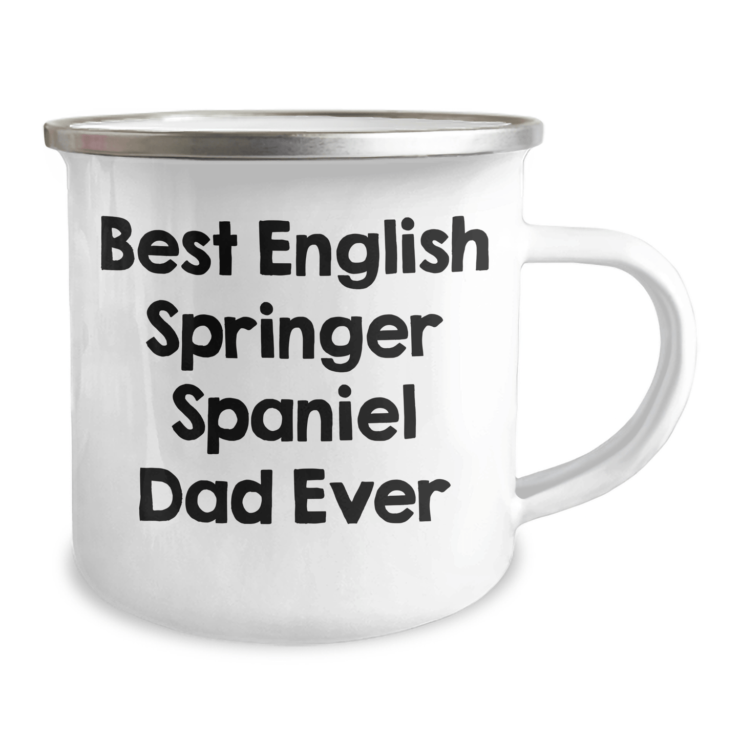 Funny English Springer Spaniel Dog Camping Mug Gifts from Men for English Springer Spaniel Dog Dad Ever - Best Gift for Father's Day - Victory Thru Vision