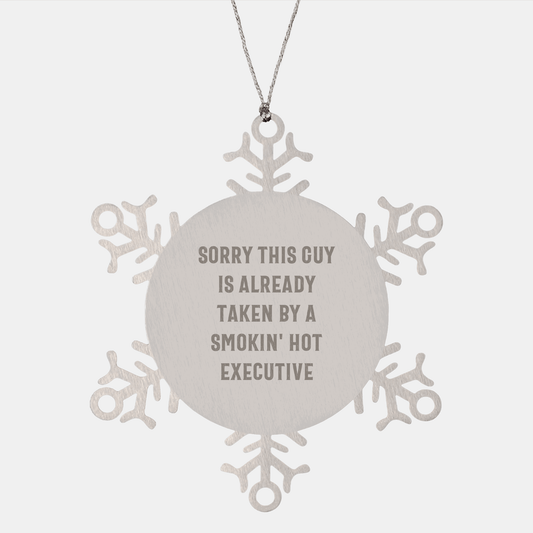 Funny Executive Gifts from Friends, Snowflake Ornament Quote for Executive Coworkers, Unique Christmas Unique Gifts for Men - Victory Thru Vision