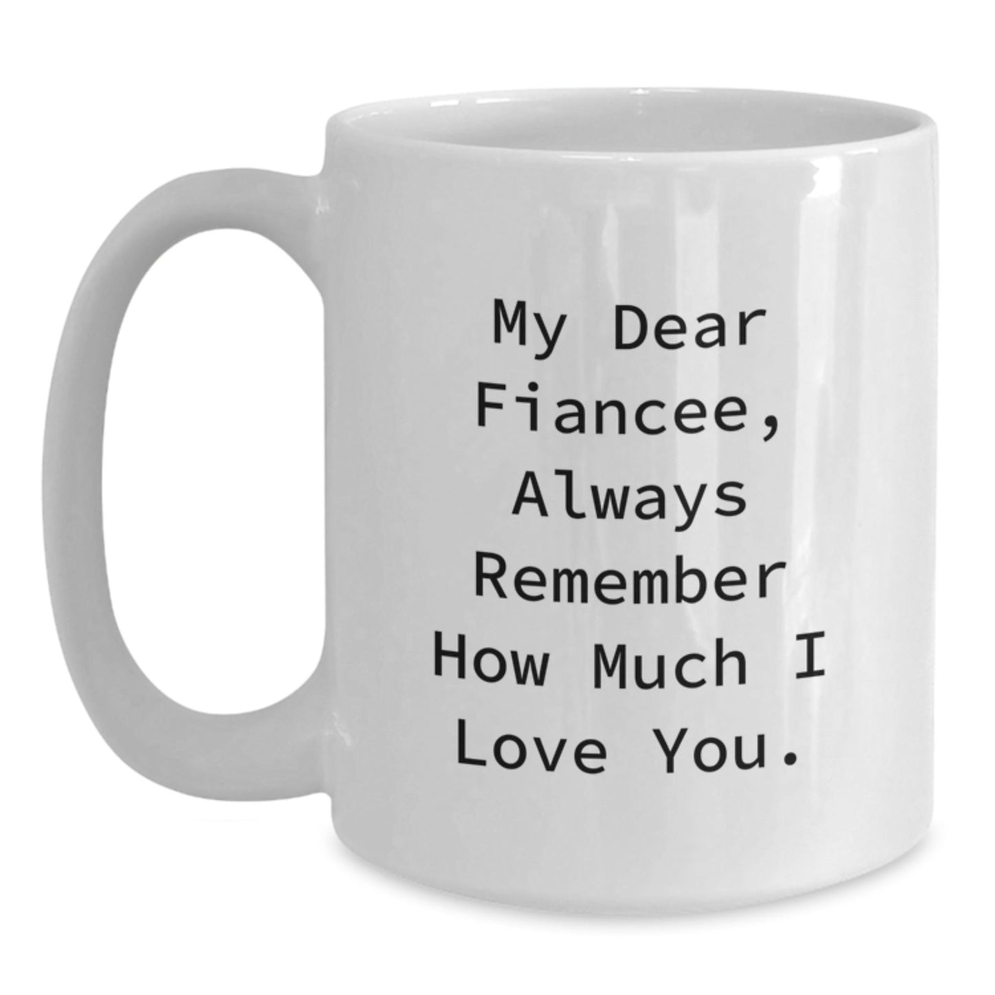 Funny Fiancee Gifts from Men, White Coffee Mug with Inspirational Quote for Her, Graduation Unique Gifts for Her - Victory Thru Vision
