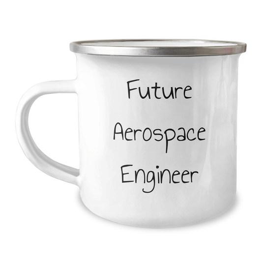 Funny Future Aerospace Engineer Camping Mug Gifts from Friends, Perfect for Graduation, 'Reach for the Stars' - Victory Thru Vision