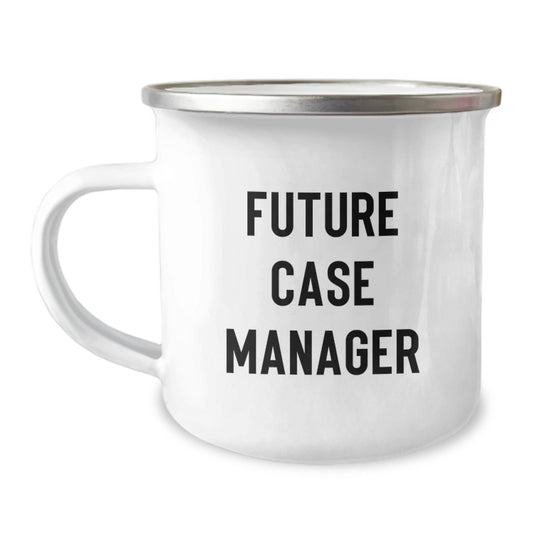 Funny Future Case Manager Gifts, Case Manager Camping Mug, 'You're a - maize - ing!' Quote, 12 oz Stainless Steel with Enamel Finish, Gifts from Friends to Case Manager - Victory Thru Vision