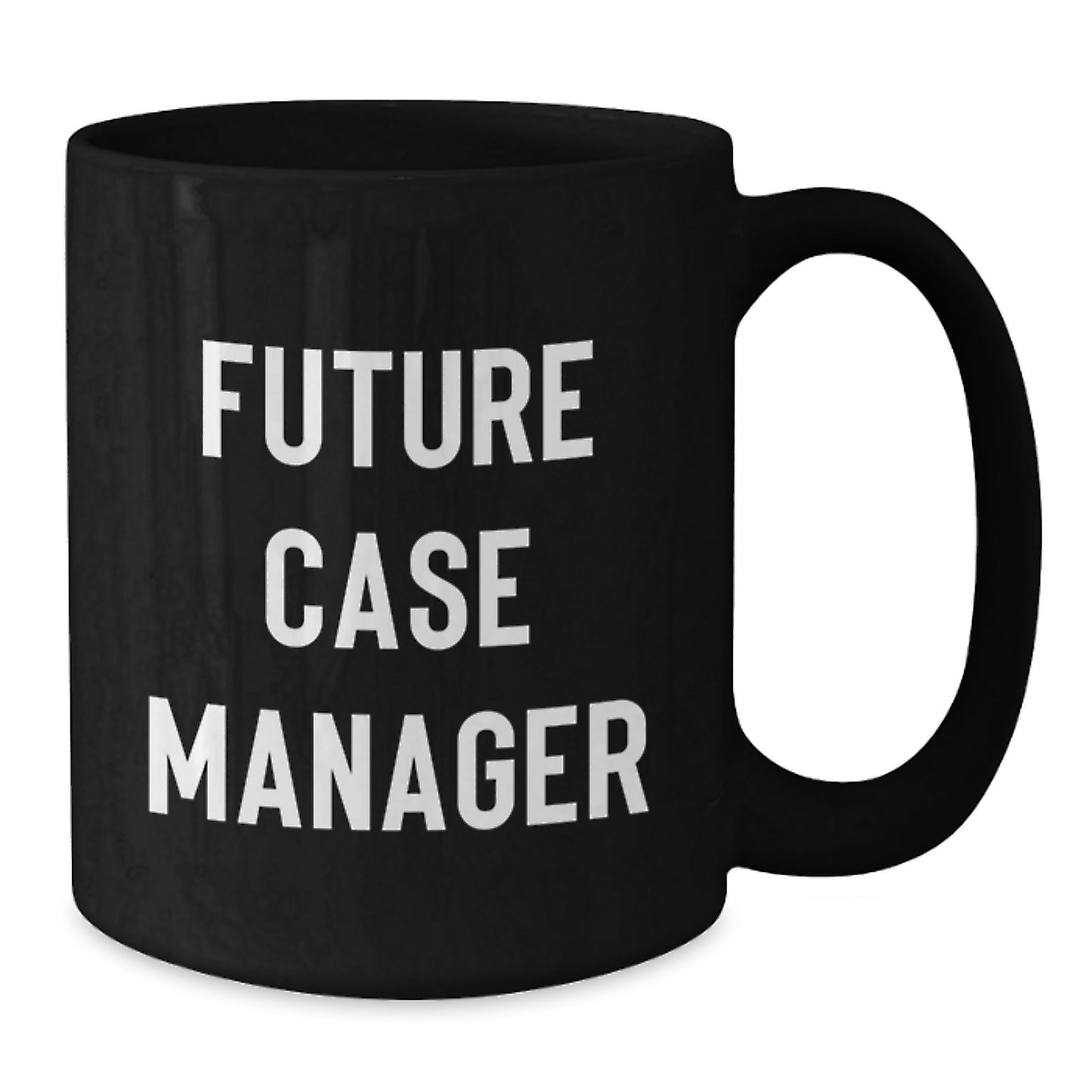 Funny Future Case Manager Graduation Gifts from Family, Friends, Coworkers - 'You're a - mug - azing' Black Coffee Mug - Victory Thru Vision