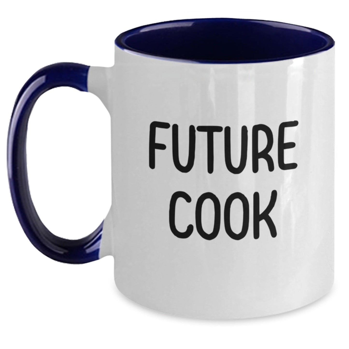 Funny Future Cook Gift Ideas, Two Tone Coffee Mug with Inspirational Quote, Gifts from Friends for Future Cook, 11oz Ceramic Mug - Victory Thru Vision
