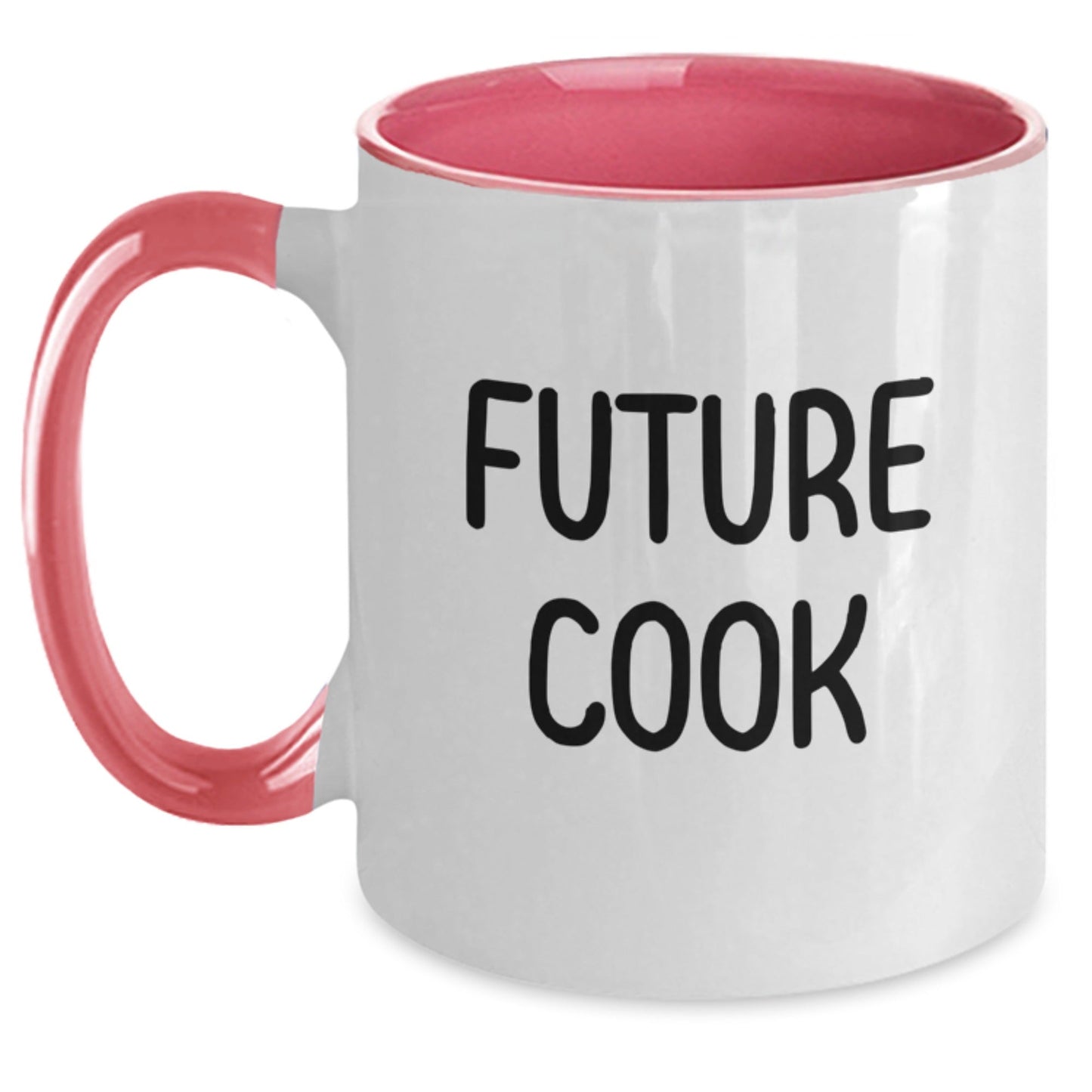 Funny Future Cook Gift Ideas, Two Tone Coffee Mug with Inspirational Quote, Gifts from Friends for Future Cook, 11oz Ceramic Mug - Victory Thru Vision