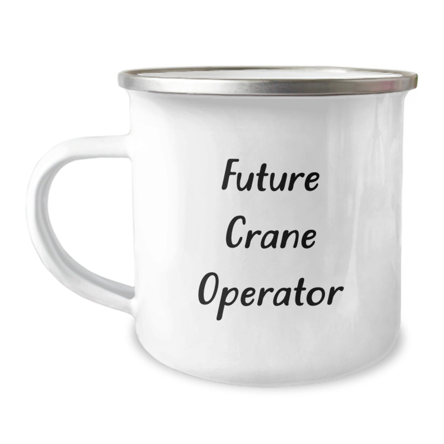 Funny Future Crane Operator Gifts from Family, Unique Camping Mug for Graduation, 'I'm a Future Crane Operator' Quote - Victory Thru Vision