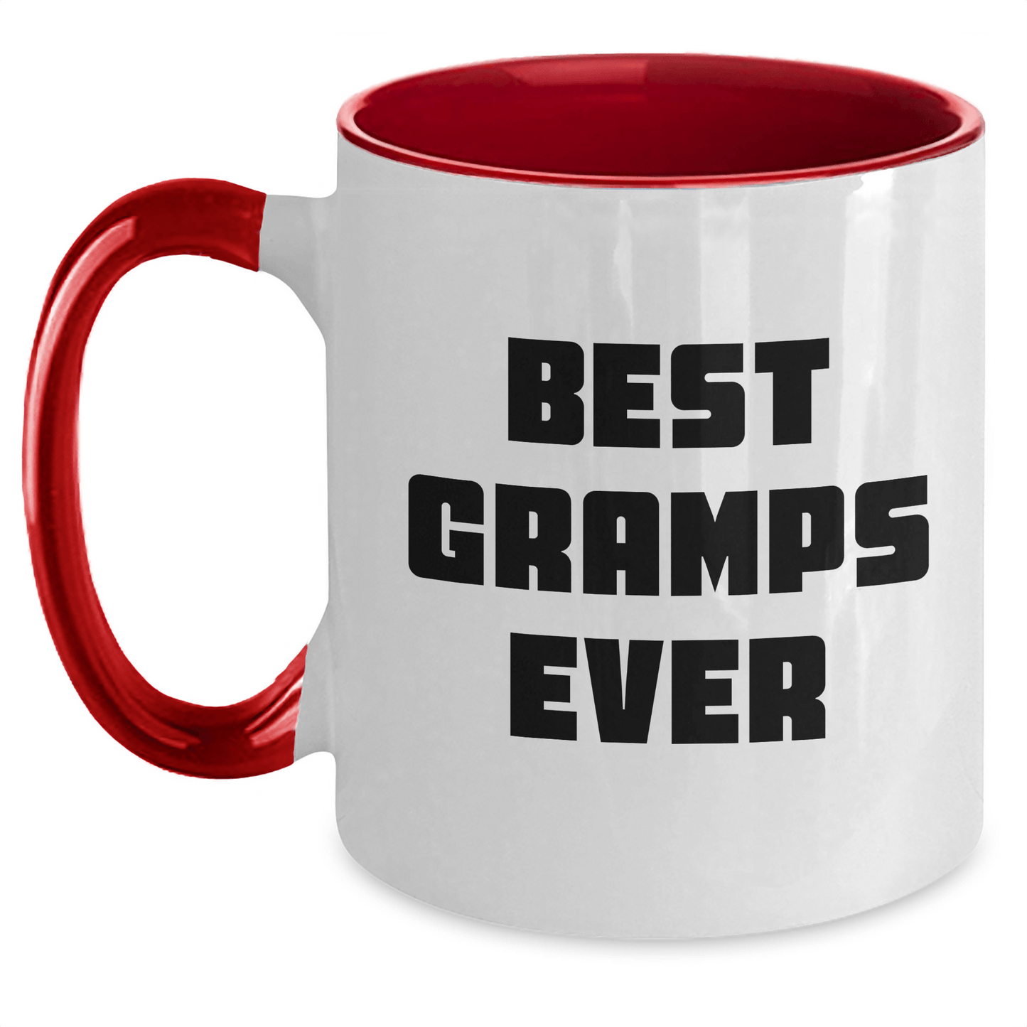 Funny Gramps Gifts from Men to Best Gramps Ever - Two Tone Coffee Mug for Graduation - Victory Thru Vision
