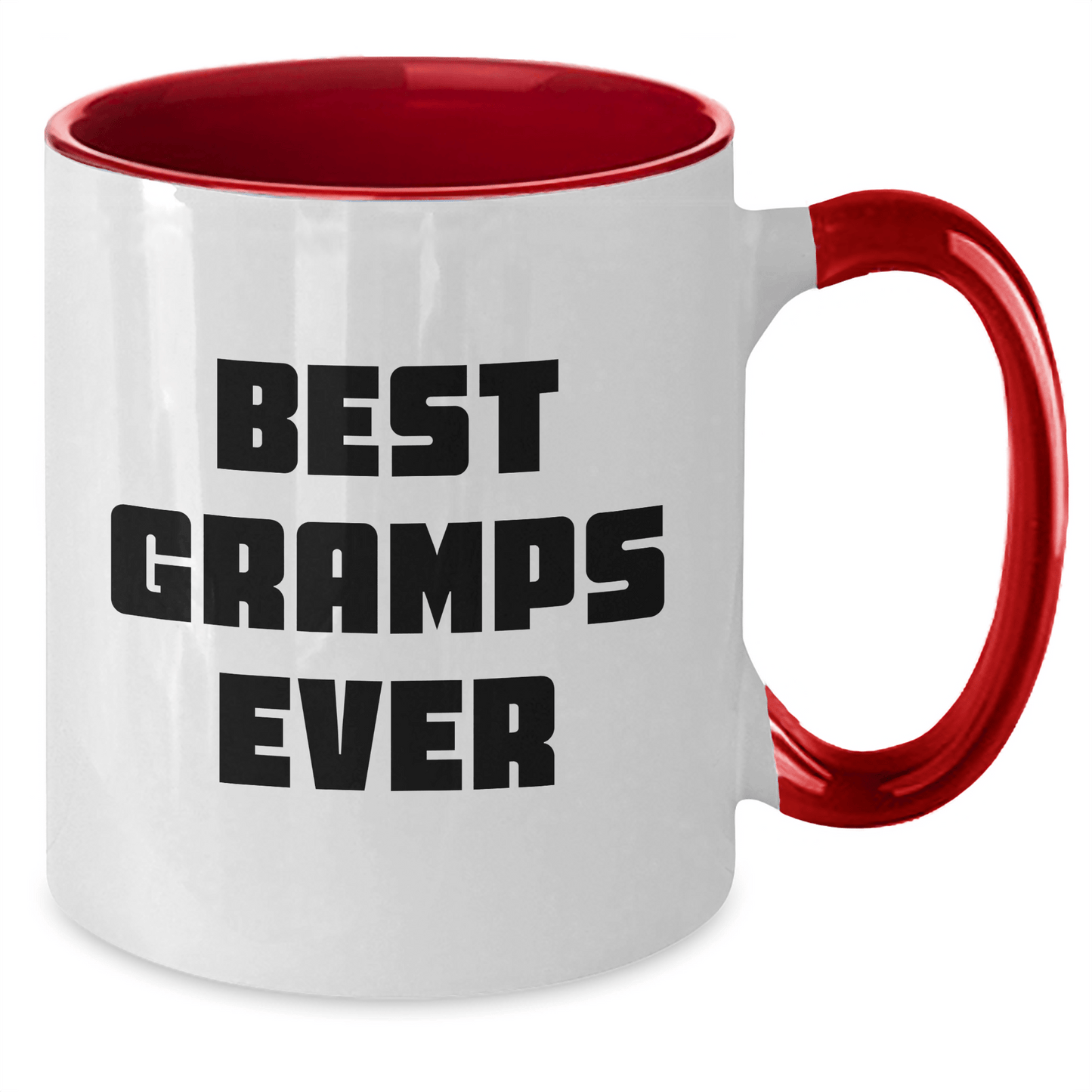 Funny Gramps Gifts from Men to Best Gramps Ever - Two Tone Coffee Mug for Graduation - Victory Thru Vision