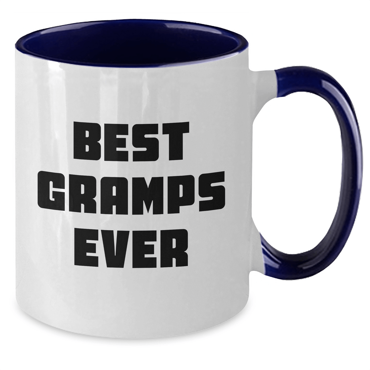 Funny Gramps Gifts from Men to Best Gramps Ever - Two Tone Coffee Mug for Graduation - Victory Thru Vision