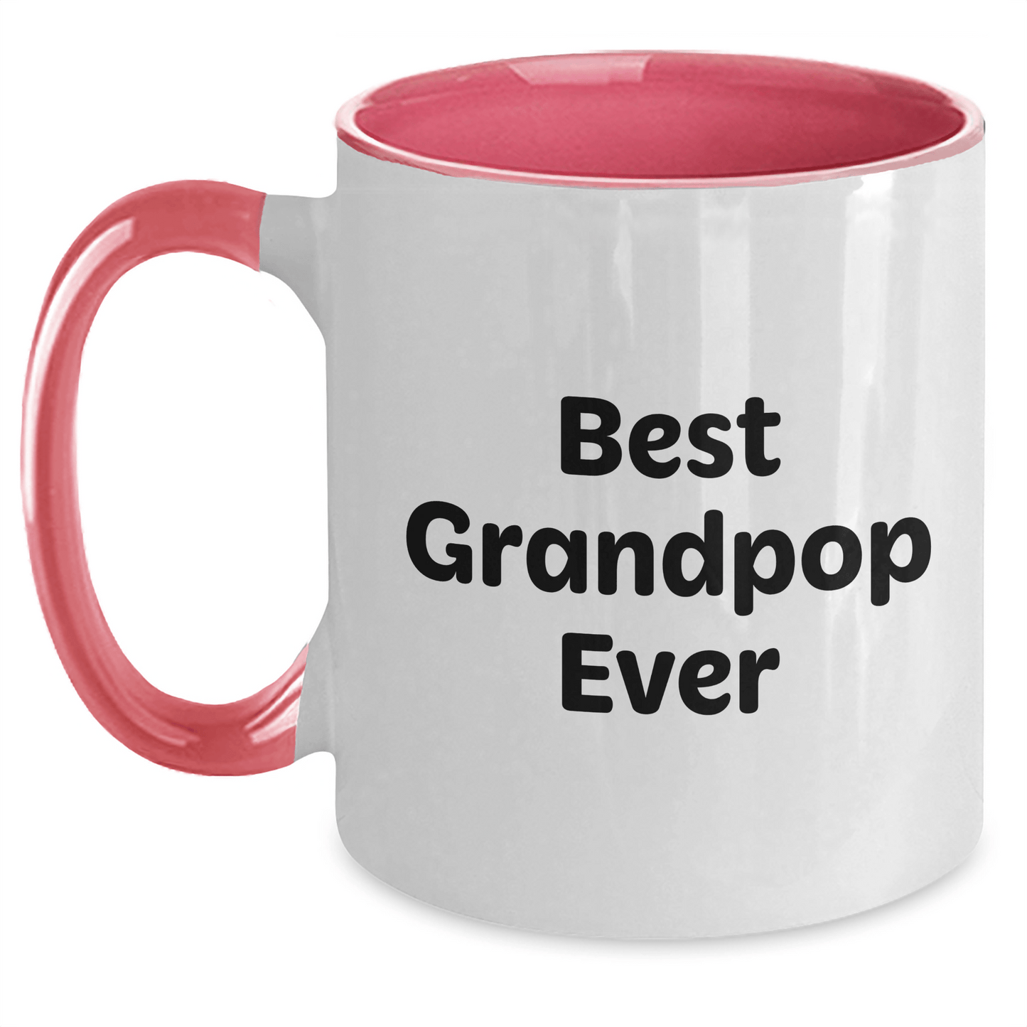 Funny Grandpop Gifts - Best Grandpop Ever Two Tone Coffee Mug for Men, Unique Gifts from Family, Funny Graduation Gifts - Victory Thru Vision