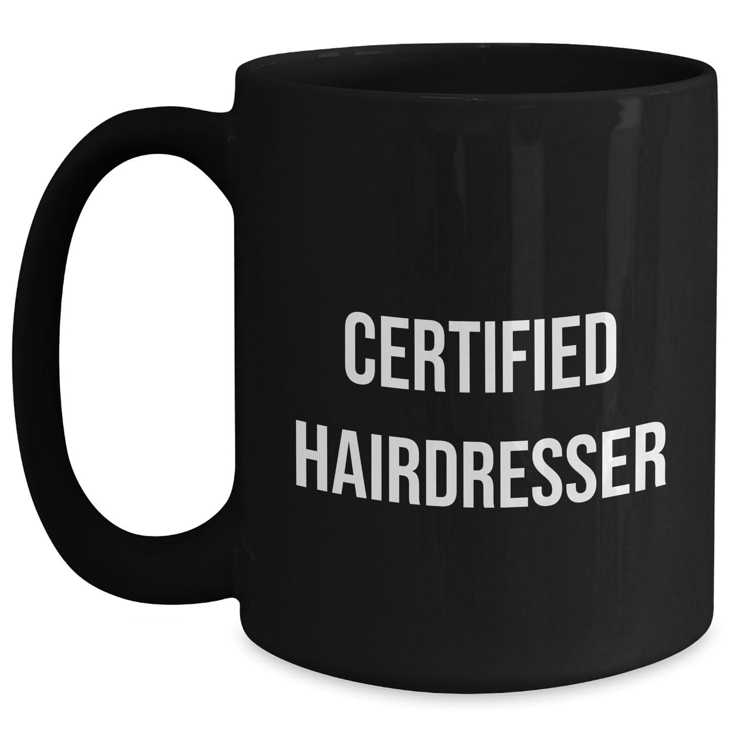 Funny Hairdresser Gifts for Him from Friends, 'Hairdressers are the Real MVPs' Black Coffee Mug for Father's Day - Victory Thru Vision