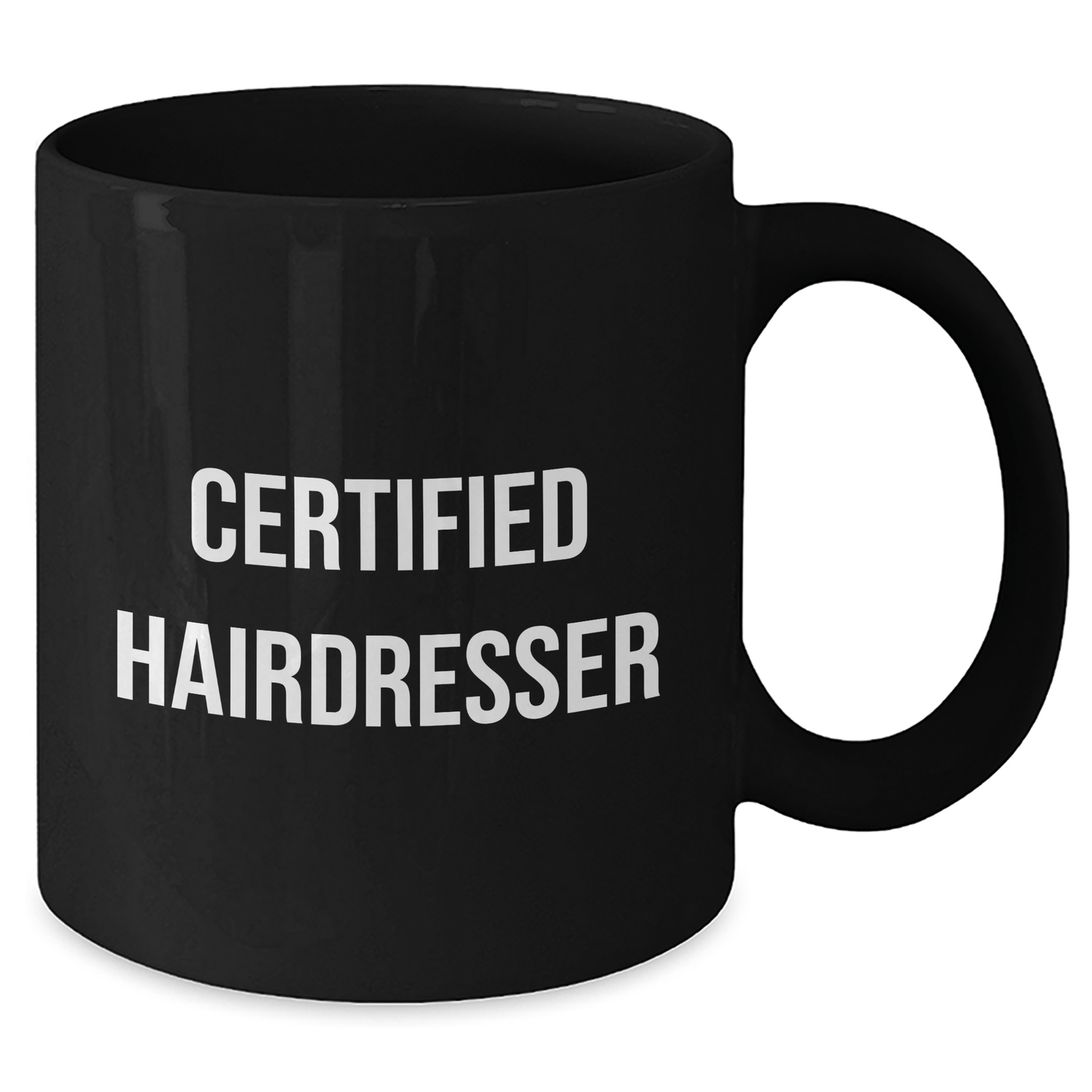Funny Hairdresser Gifts for Him from Friends, 'Hairdressers are the Real MVPs' Black Coffee Mug for Father's Day - Victory Thru Vision