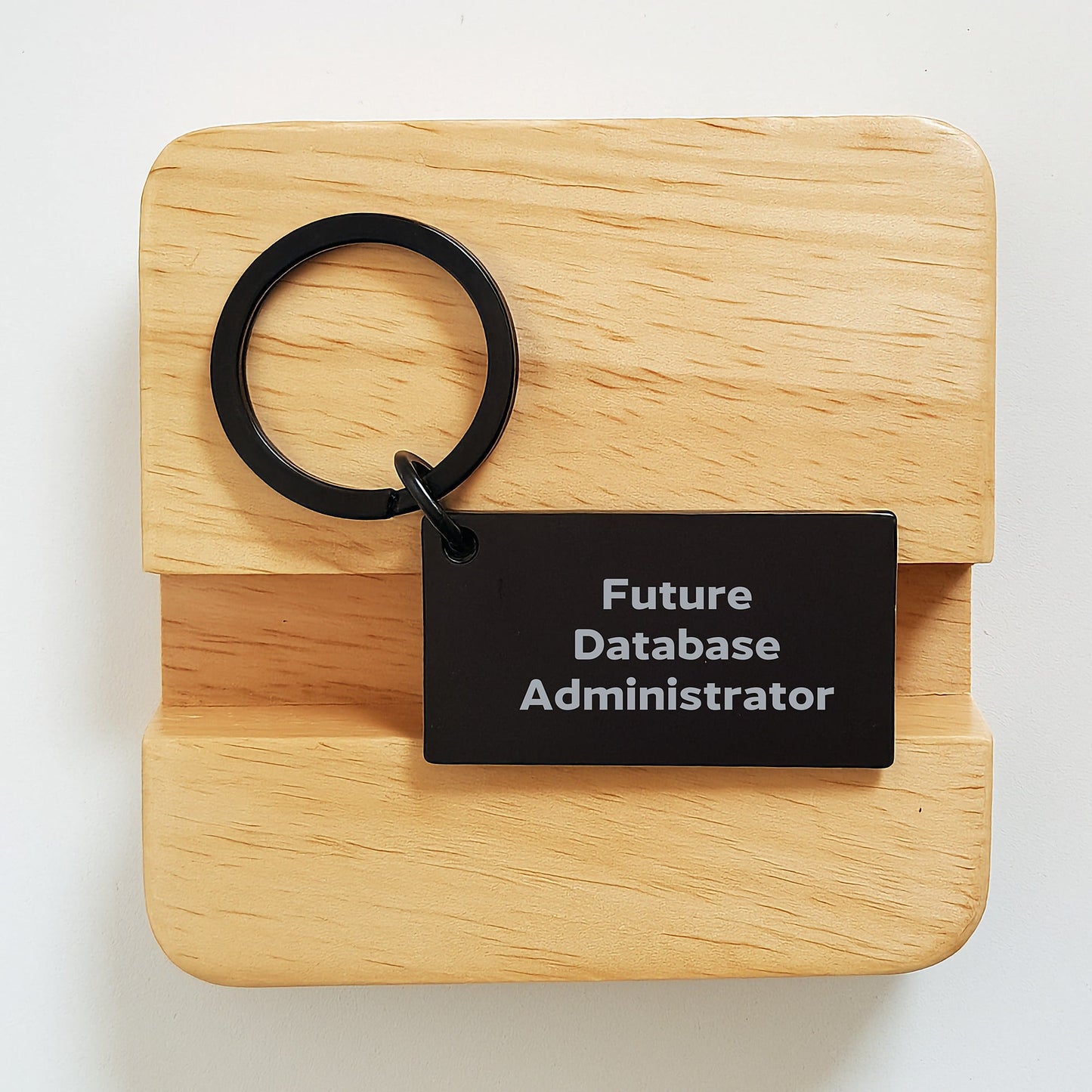 Funny Inspirational Quote Keychain for Future Database Administrator Graduation Gifts from Family to Friends - Victory Thru Vision