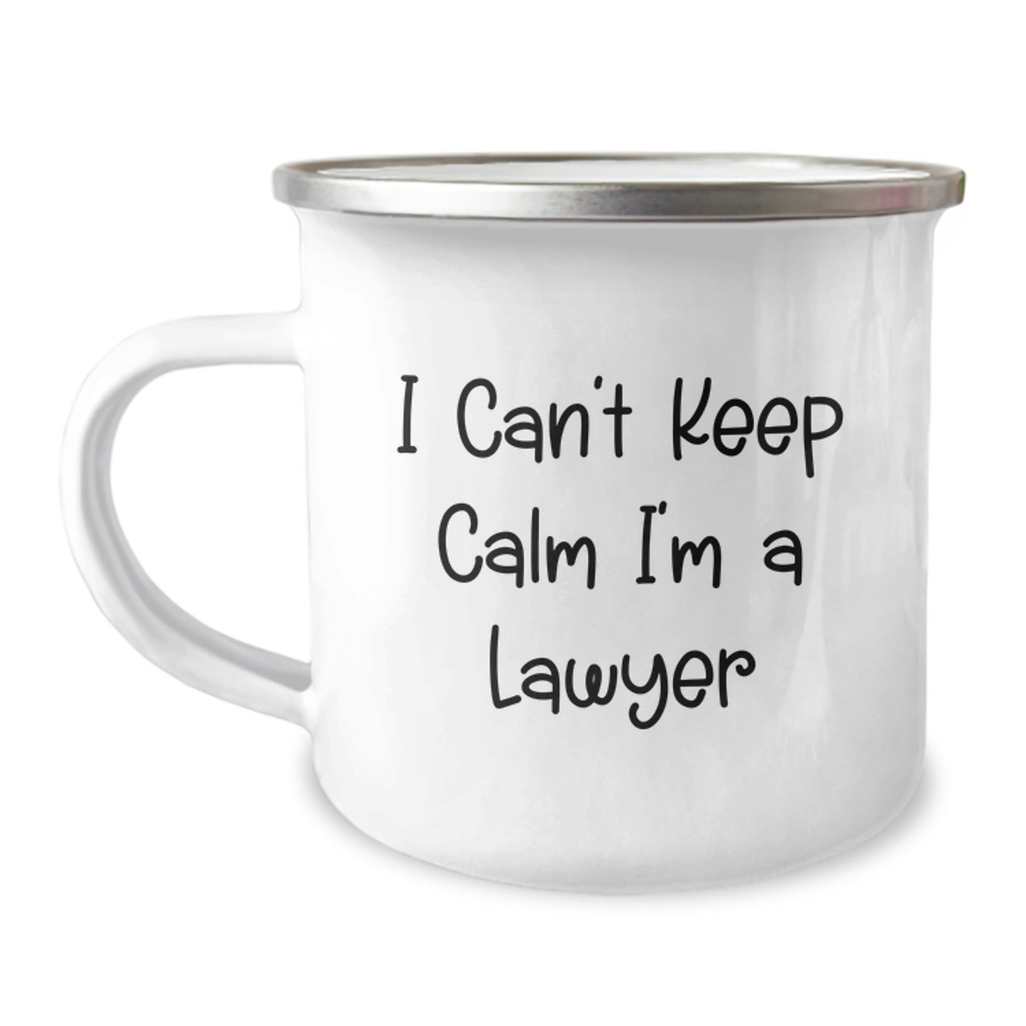 Funny Lawyer Gifts from Friends or Family - I Can't Keep Calm I'm A Lawyer Camping Mug for Graduation - Victory Thru Vision