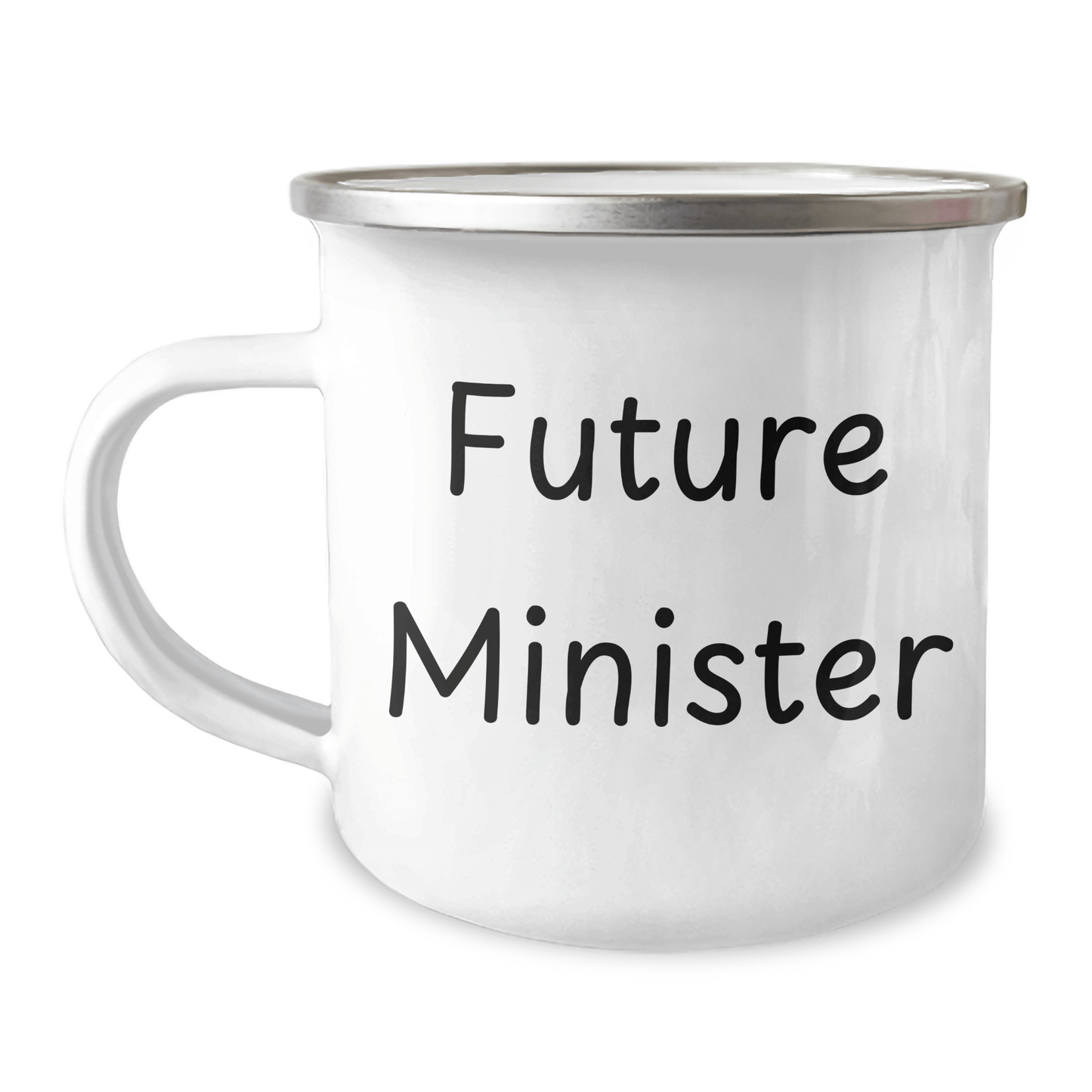 Funny Minister Gifts for Him, Inspirational Future Minister Quote on Camping Mug, Gifts from Friends or Family for Graduation - Victory Thru Vision