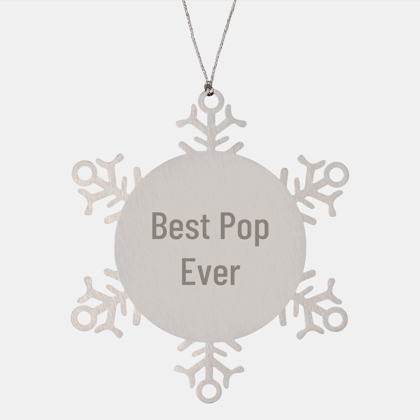 Funny Pop Gifts for Men, Best Snowflake Ornament Ever, Christmas Unique Gifts from Friends - Victory Thru Vision